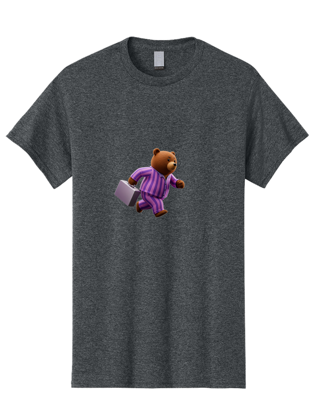 Teddy-Bear-With-Briefcase Men'S Graphic Tee, 100% Cotton, Comfortable Casual Summer Wear, Machine Washable, Vintage Camera, Old Camera, Antique Camera, Black Camera, Classic Photography, Photography Equipment, Nostalgic Device, Film Camera, Bai469