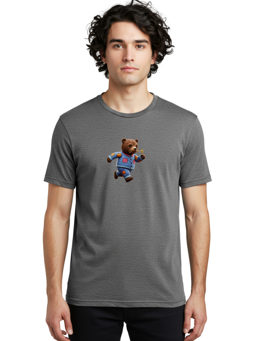Teddy-Bear-With-Key Men'S Graphic Tee, 100% Cotton, Comfortable Casual Summer Wear, Machine Washable, Vintage Camera, Old Camera, Antique Camera, Black Camera, Classic Photography, Photography Equipment, Nostalgic Device, Film Camera, Bai471