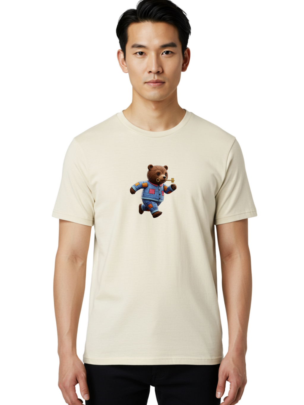 Teddy-Bear-With-Key Men'S Graphic Tee, 100% Cotton, Comfortable Casual Summer Wear, Machine Washable, Vintage Camera, Old Camera, Antique Camera, Black Camera, Classic Photography, Photography Equipment, Nostalgic Device, Film Camera, Bai471