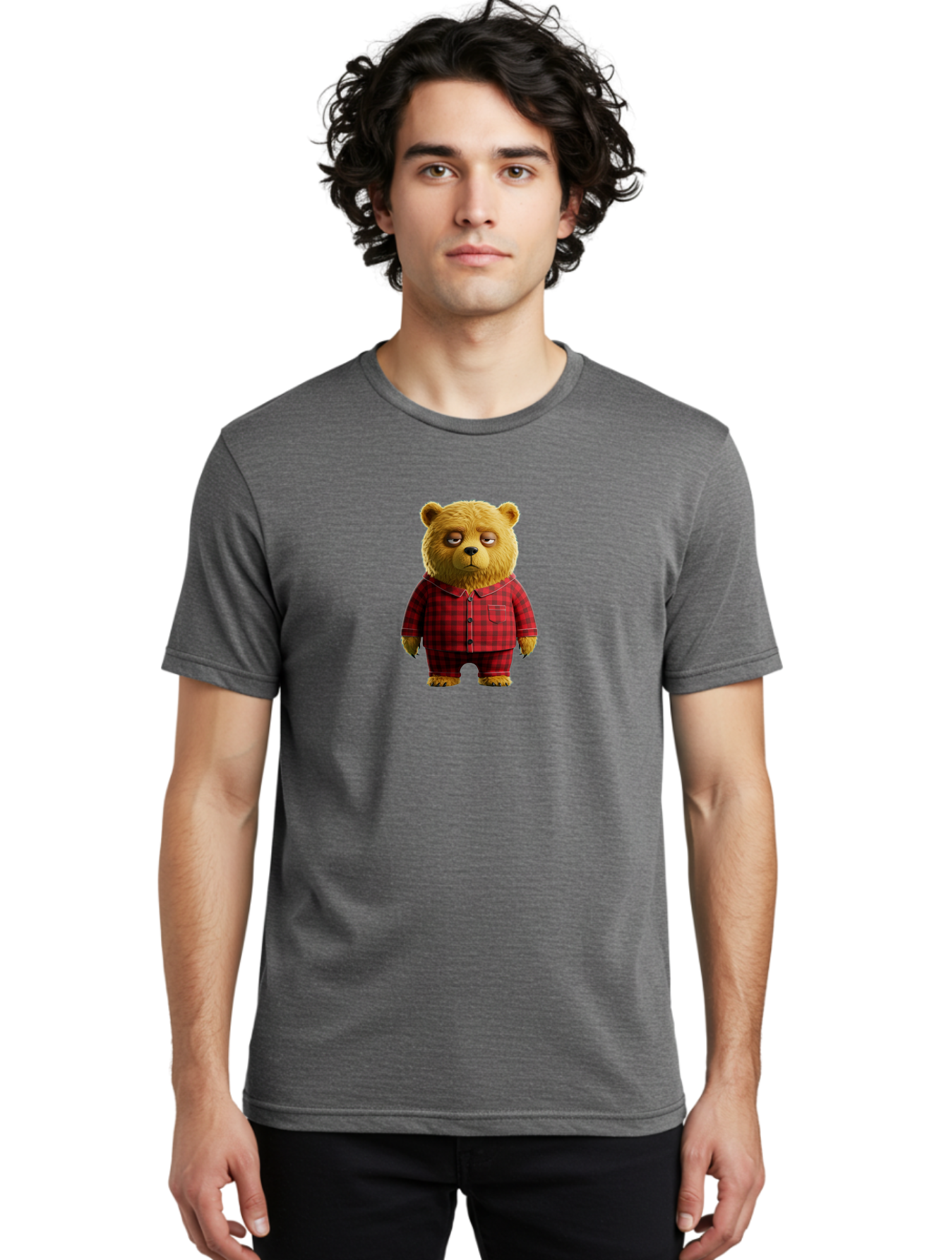 Teddy-In-Pajamas-1 Men'S Graphic Tee, 100% Cotton, Comfortable Casual Summer Wear, Machine Washable, Vintage Camera, Old Camera, Antique Camera, Black Camera, Classic Photography, Photography Equipment, Nostalgic Device, Film Camera, Bai473