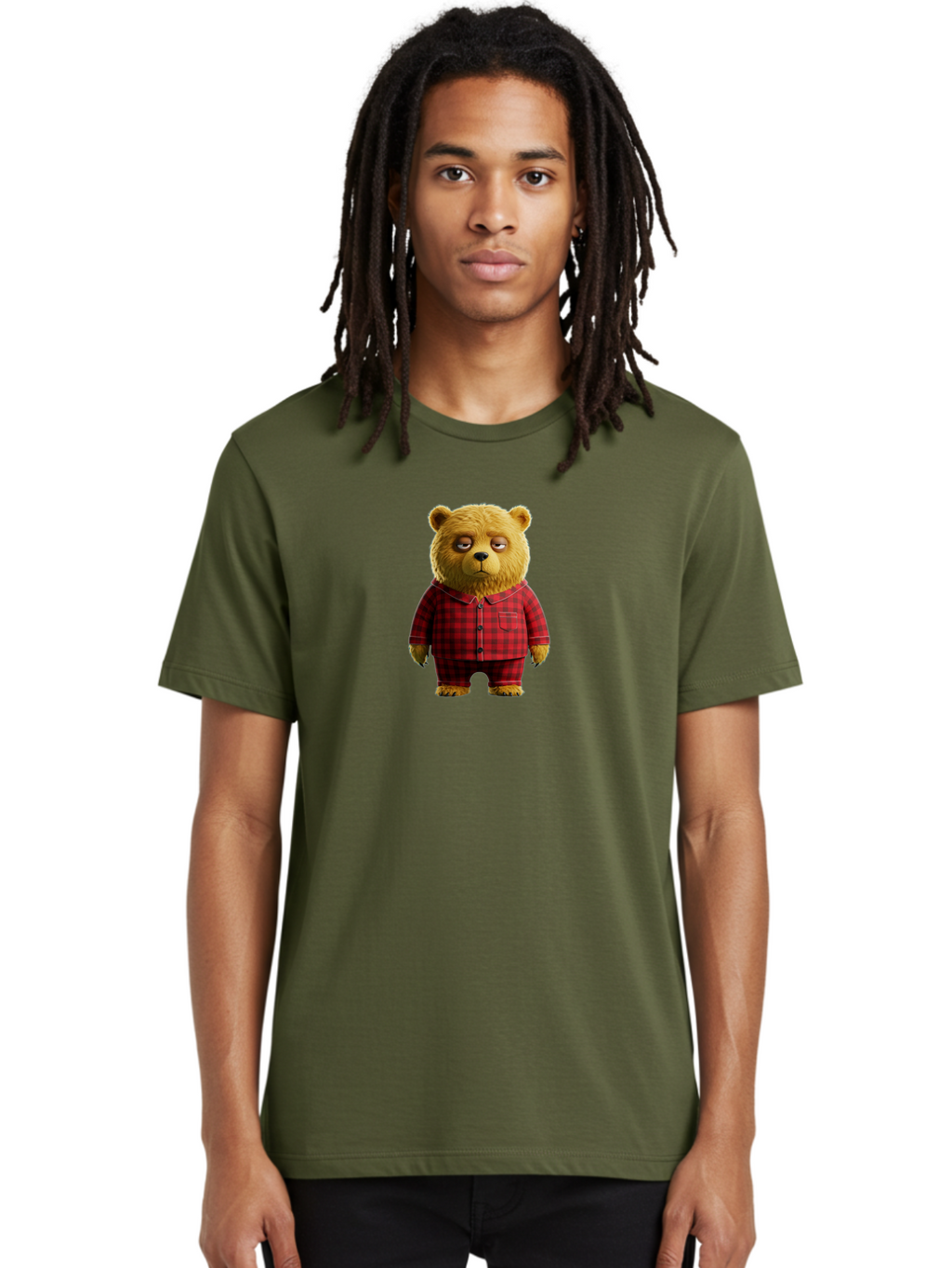 Teddy-In-Pajamas-1 Men'S Graphic Tee, 100% Cotton, Comfortable Casual Summer Wear, Machine Washable, Vintage Camera, Old Camera, Antique Camera, Black Camera, Classic Photography, Photography Equipment, Nostalgic Device, Film Camera, Bai473