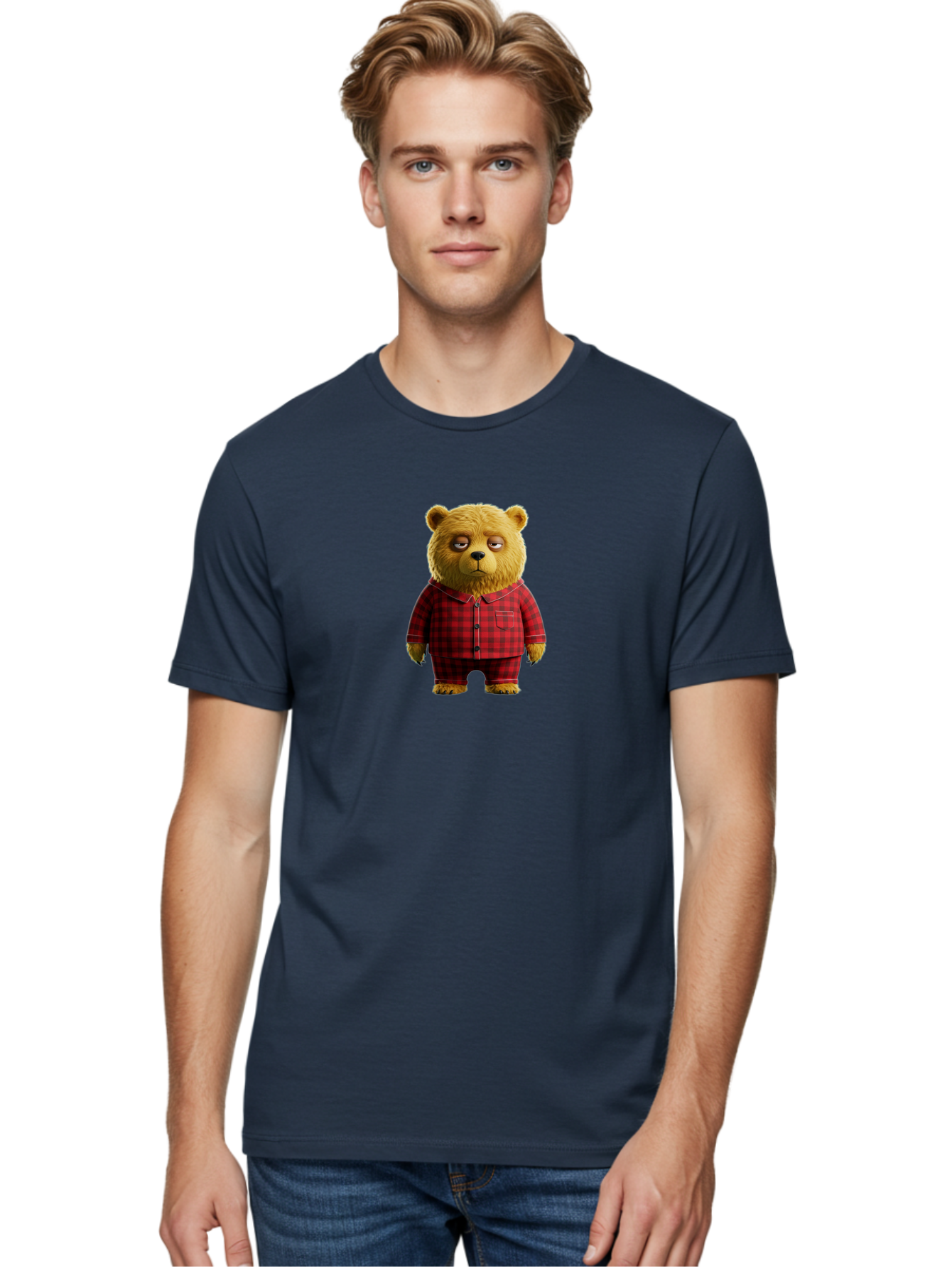 Teddy-In-Pajamas-1 Men'S Graphic Tee, 100% Cotton, Comfortable Casual Summer Wear, Machine Washable, Vintage Camera, Old Camera, Antique Camera, Black Camera, Classic Photography, Photography Equipment, Nostalgic Device, Film Camera, Bai473