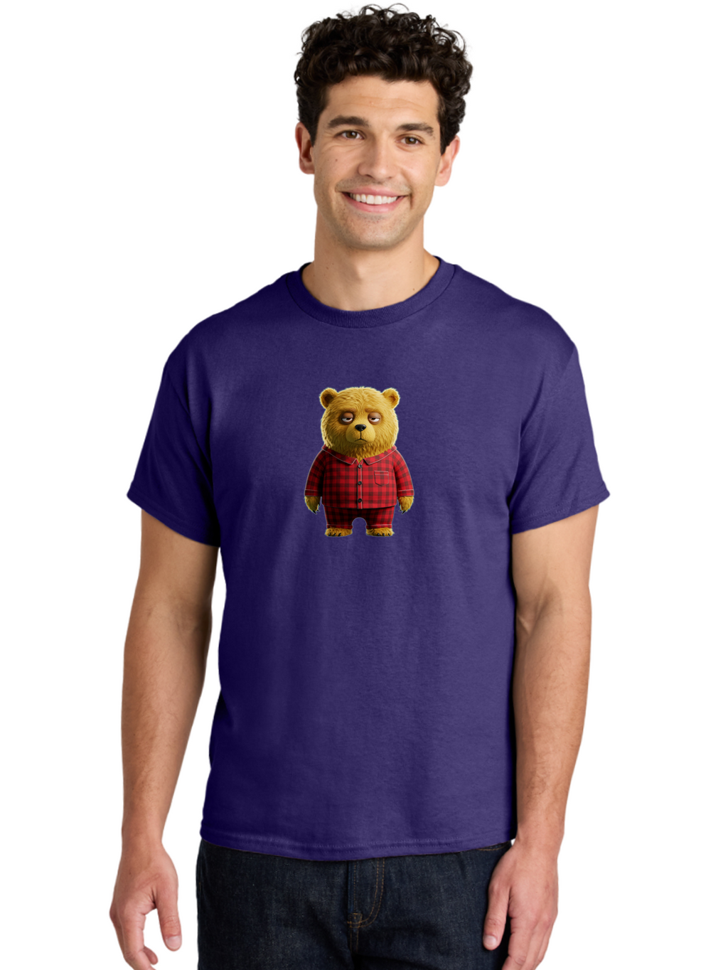 Teddy-In-Pajamas-1 Men'S Graphic Tee, 100% Cotton, Comfortable Casual Summer Wear, Machine Washable, Vintage Camera, Old Camera, Antique Camera, Black Camera, Classic Photography, Photography Equipment, Nostalgic Device, Film Camera, Bai473
