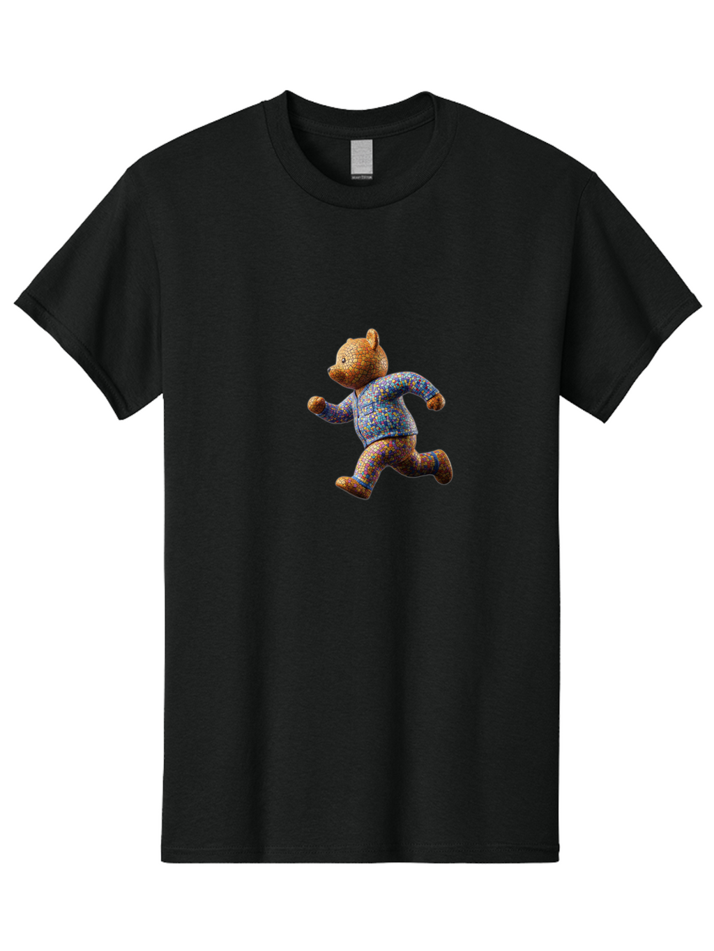 Teddy-Running Men'S Graphic Tee, 100% Cotton, Comfortable Casual Summer Wear, Machine Washable, Vintage Camera, Old Camera, Antique Camera, Black Camera, Classic Photography, Photography Equipment, Nostalgic Device, Film Camera, Camera Art Bai477