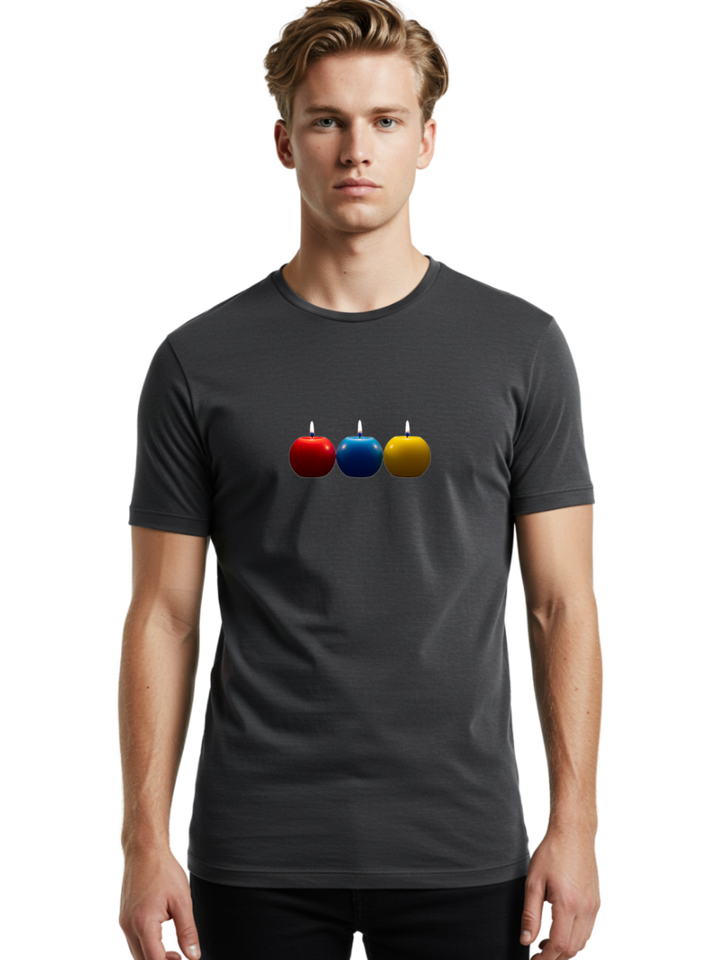 Three-Candles Men'S Graphic Tee, 100% Cotton, Comfortable Casual Summer Wear, Machine Washable, Vintage Camera, Old Camera, Antique Camera, Black Camera, Classic Photography, Photography Equipment, Nostalgic Device, Film Camera, Camera Art Bai480
