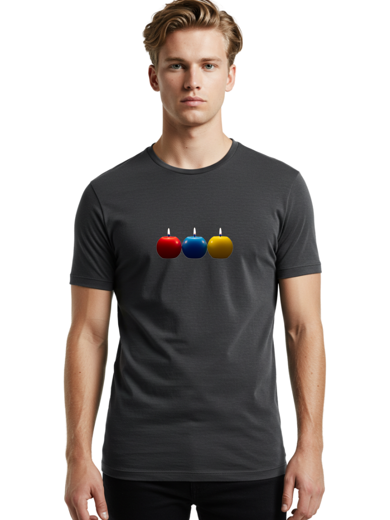 Three-Candles Men'S Graphic Tee, 100% Cotton, Comfortable Casual Summer Wear, Machine Washable, Vintage Camera, Old Camera, Antique Camera, Black Camera, Classic Photography, Photography Equipment, Nostalgic Device, Film Camera, Camera Art Bai480