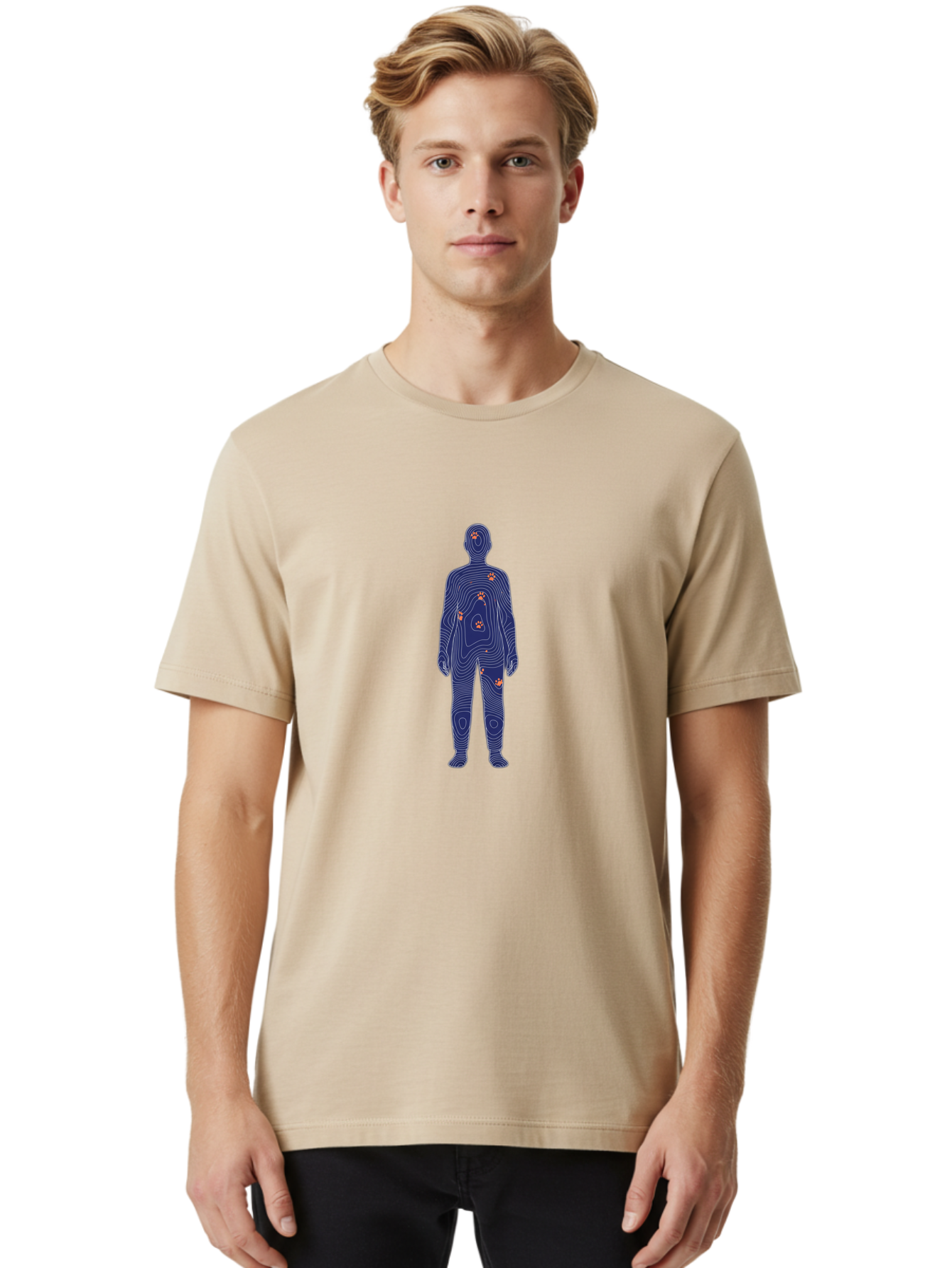 Topographic-Human Men'S Graphic Tee, 100% Cotton, Comfortable Casual Summer Wear, Machine Washable, Vintage Camera, Old Camera, Antique Camera, Black Camera, Classic Photography, Photography Equipment, Nostalgic Device, Film Camera, Camera Art Bai484
