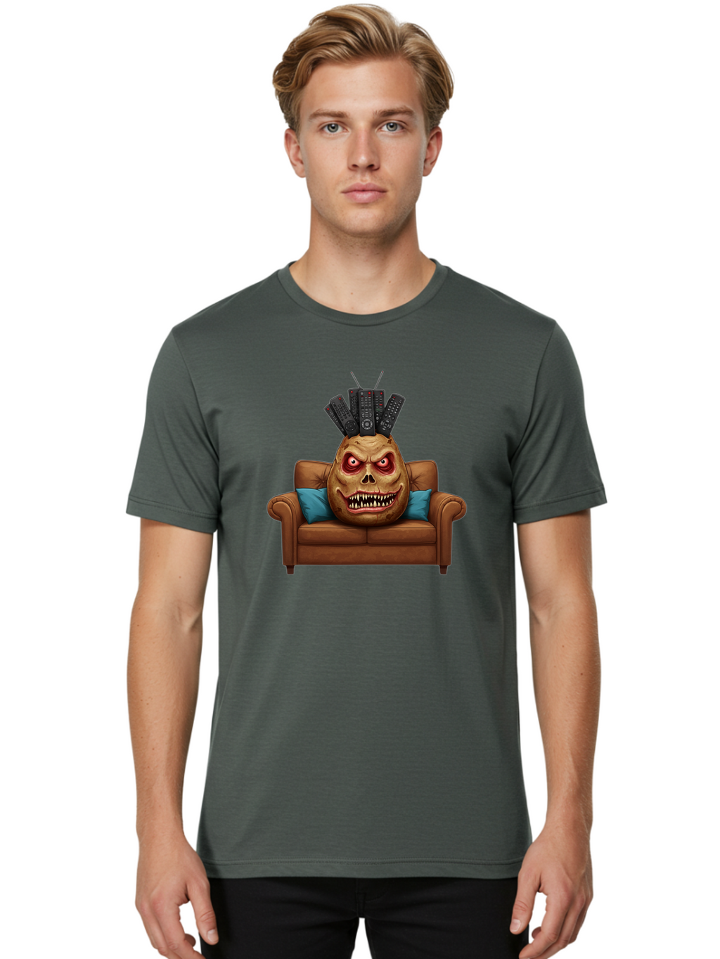 Tv-Head-Monster Men'S Graphic Tee, 100% Cotton, Comfortable Casual Summer Wear, Machine Washable, Vintage Camera, Old Camera, Antique Camera, Black Camera, Classic Photography, Photography Equipment, Nostalgic Device, Film Camera, Camera Art Bai488