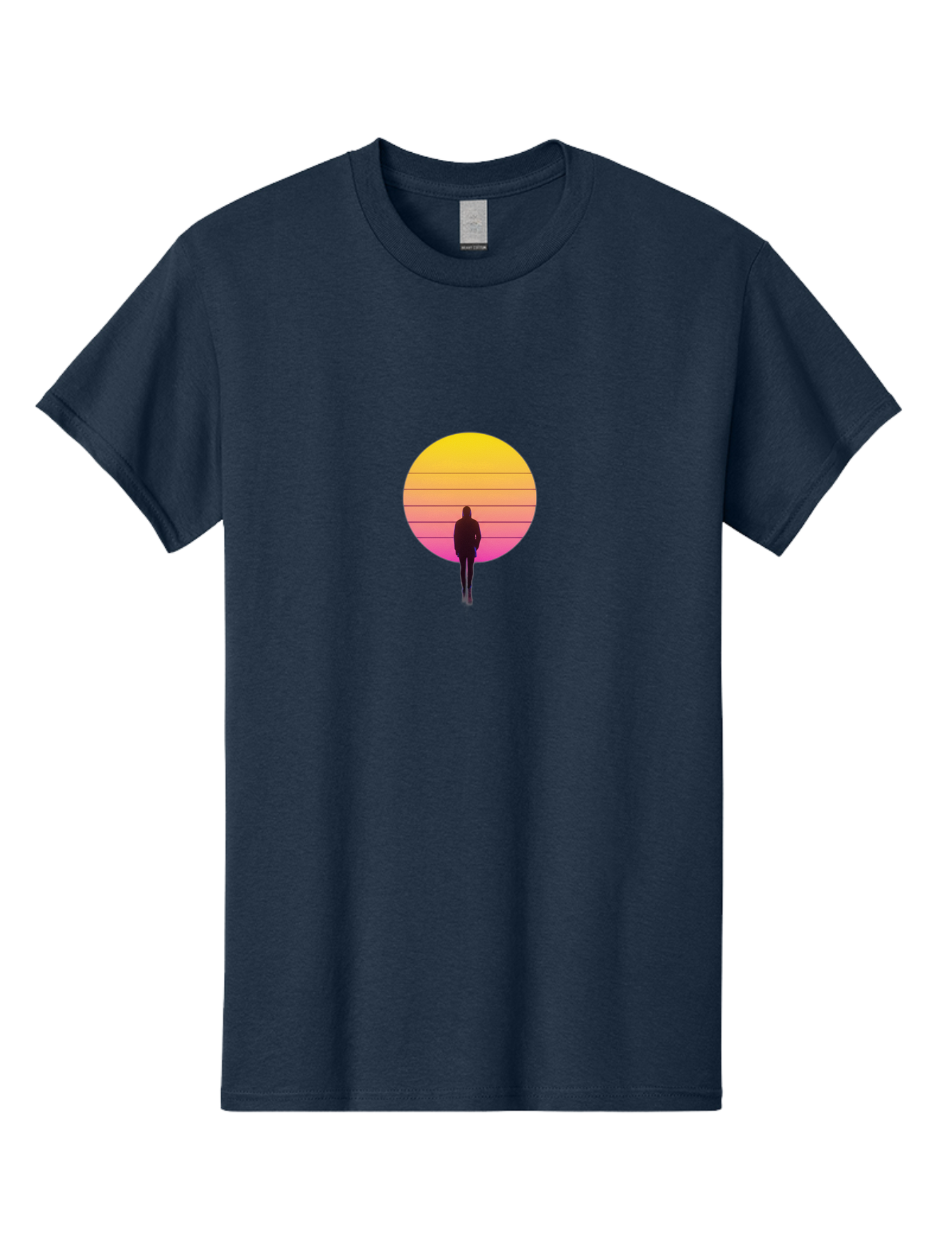 Vaporwave-Silhouette Men'S Graphic Tee, 100% Cotton, Comfortable Casual Summer Wear, Machine Washable, Vintage Camera, Old Camera, Antique Camera, Black Camera, Classic Photography, Photography Equipment, Nostalgic Device, Film Camera, Bai493