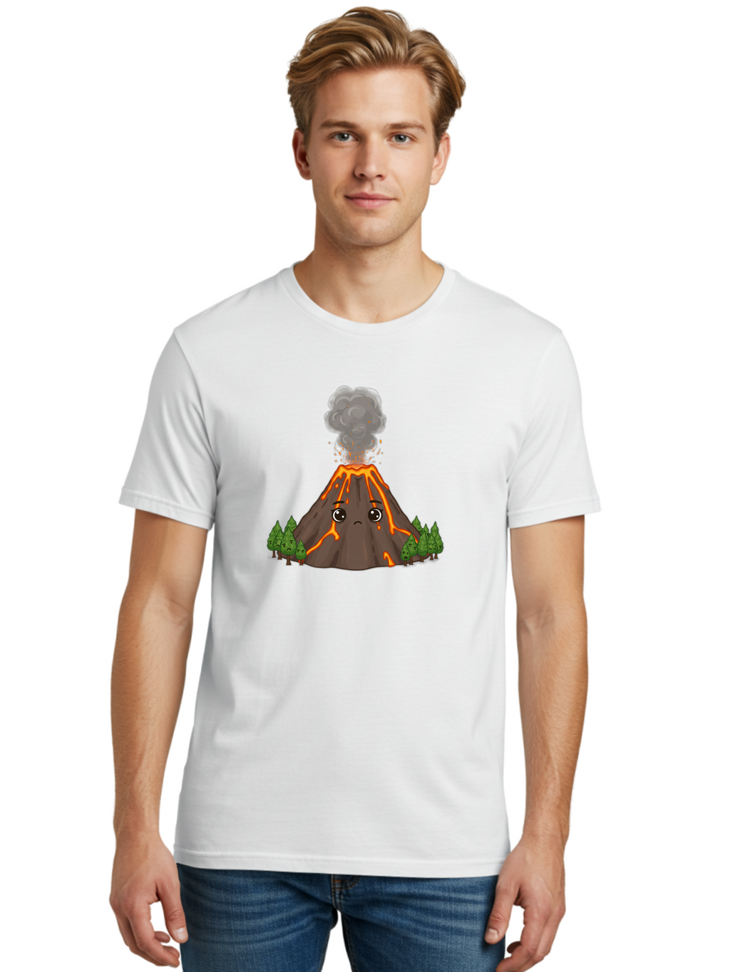 Volcano-10 Men'S Graphic Tee, 100% Cotton, Comfortable Casual Summer Wear, Machine Washable, Vintage Camera, Old Camera, Antique Camera, Black Camera, Classic Photography, Photography Equipment, Nostalgic Device, Film Camera, Camera Art Bai495
