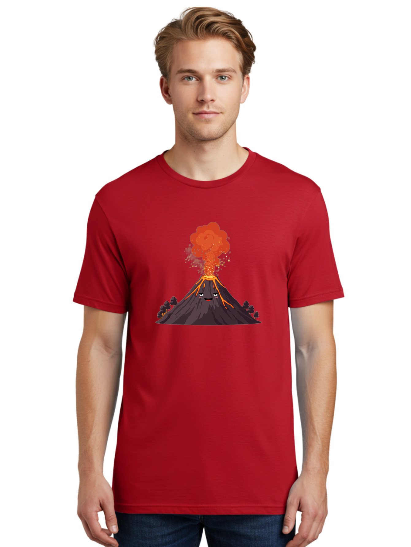 Volcano-11 Men'S Graphic Tee, 100% Cotton, Comfortable Casual Summer Wear, Machine Washable, Vintage Camera, Old Camera, Antique Camera, Black Camera, Classic Photography, Photography Equipment, Nostalgic Device, Film Camera, Camera Art Bai496