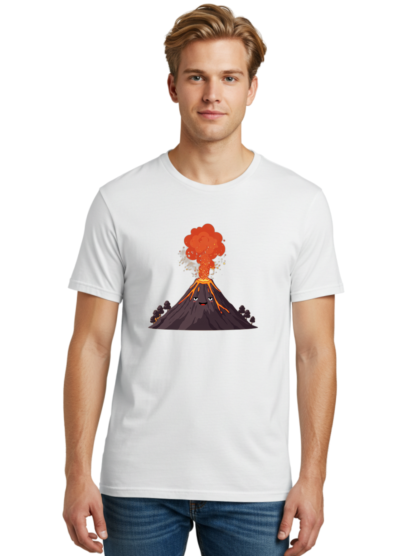Volcano-11 Men'S Graphic Tee, 100% Cotton, Comfortable Casual Summer Wear, Machine Washable, Vintage Camera, Old Camera, Antique Camera, Black Camera, Classic Photography, Photography Equipment, Nostalgic Device, Film Camera, Camera Art Bai496