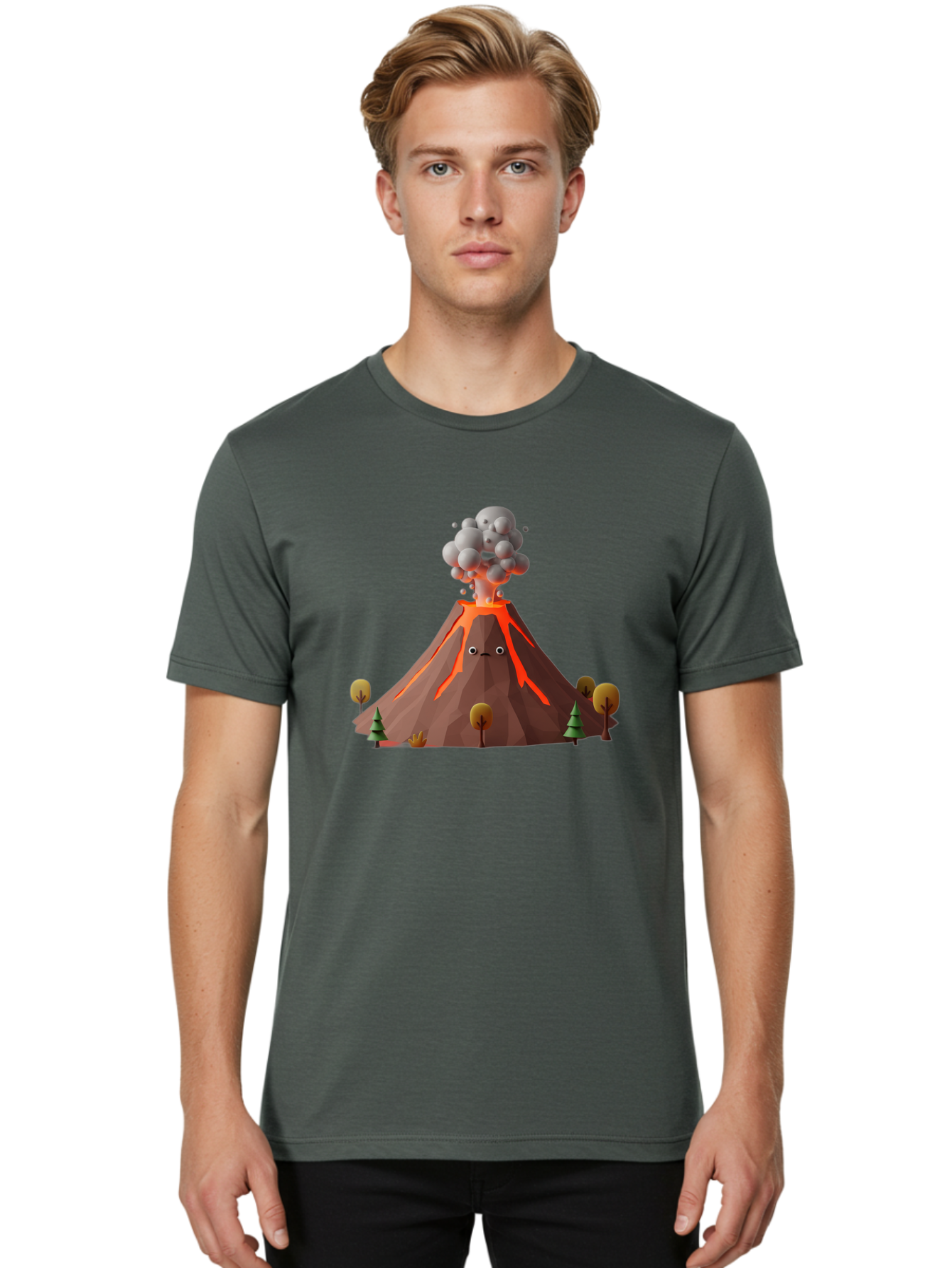 Volcano-12 Men'S Graphic Tee, 100% Cotton, Comfortable Casual Summer Wear, Machine Washable, Vintage Camera, Old Camera, Antique Camera, Black Camera, Classic Photography, Photography Equipment, Nostalgic Device, Film Camera, Camera Art Bai497