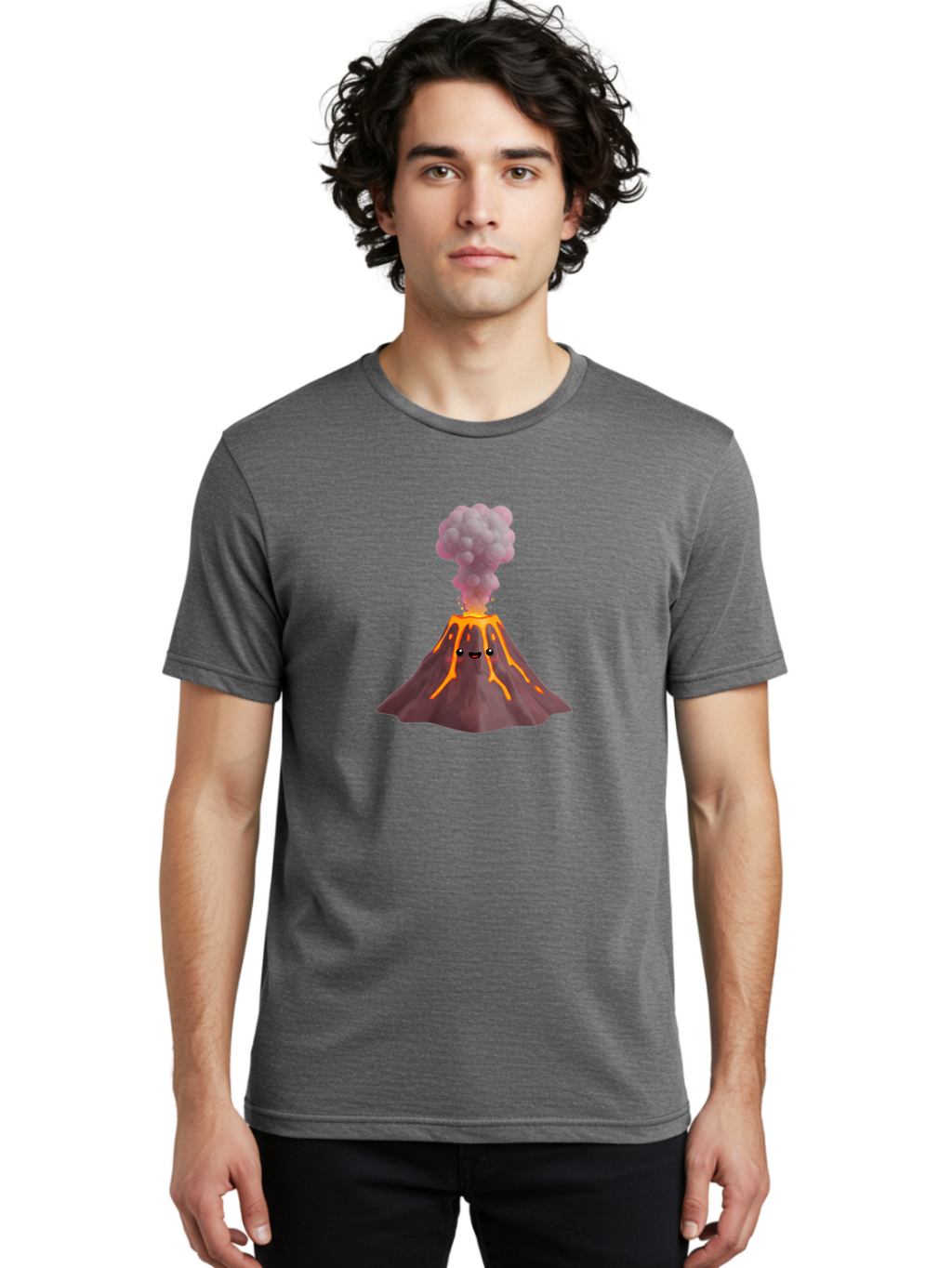 Volcano-2 Men'S Graphic Tee, 100% Cotton, Comfortable Casual Summer Wear, Machine Washable, Vintage Camera, Old Camera, Antique Camera, Black Camera, Classic Photography, Photography Equipment, Nostalgic Device, Film Camera, Camera Art Bai498