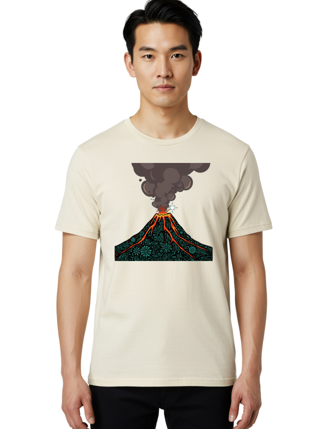 Volcano-4 Men'S Graphic Tee, 100% Cotton, Comfortable Casual Summer Wear, Machine Washable, Vintage Camera, Old Camera, Antique Camera, Black Camera, Classic Photography, Photography Equipment, Nostalgic Device, Film Camera, Camera Art Bai500