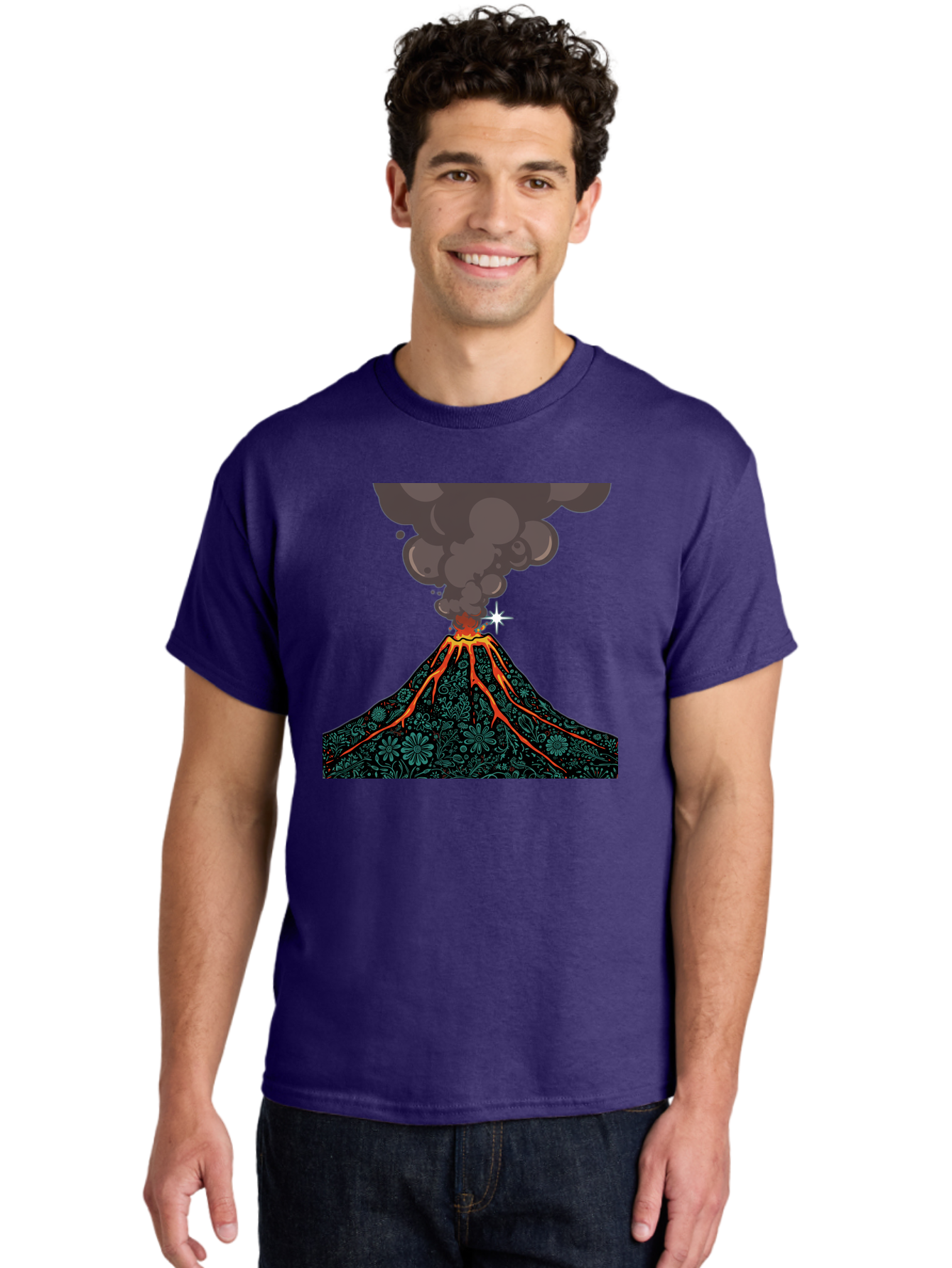 Volcano-4 Men'S Graphic Tee, 100% Cotton, Comfortable Casual Summer Wear, Machine Washable, Vintage Camera, Old Camera, Antique Camera, Black Camera, Classic Photography, Photography Equipment, Nostalgic Device, Film Camera, Camera Art Bai500