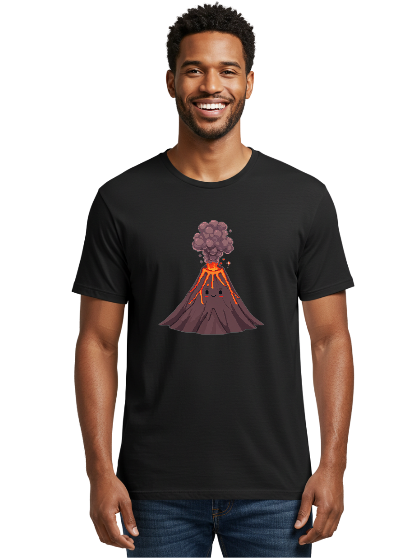 Volcano-6 Men'S Graphic Tee, 100% Cotton, Comfortable Casual Summer Wear, Machine Washable, Vintage Camera, Old Camera, Antique Camera, Black Camera, Classic Photography, Photography Equipment, Nostalgic Device, Film Camera, Camera Art Bai502