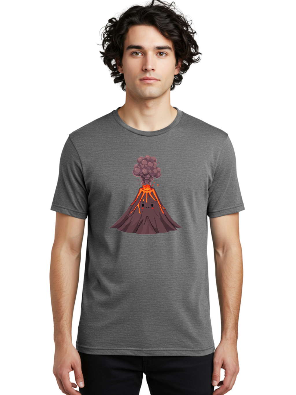 Volcano-6 Men'S Graphic Tee, 100% Cotton, Comfortable Casual Summer Wear, Machine Washable, Vintage Camera, Old Camera, Antique Camera, Black Camera, Classic Photography, Photography Equipment, Nostalgic Device, Film Camera, Camera Art Bai502