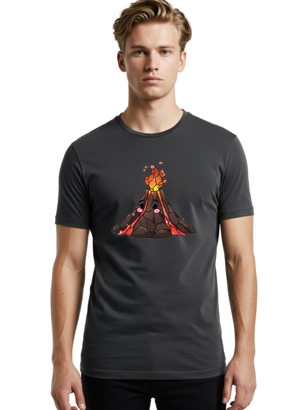 Volcano-8 Men'S Graphic Tee, 100% Cotton, Comfortable Casual Summer Wear, Machine Washable, Vintage Camera, Old Camera, Antique Camera, Black Camera, Classic Photography, Photography Equipment, Nostalgic Device, Film Camera, Camera Art Bai504
