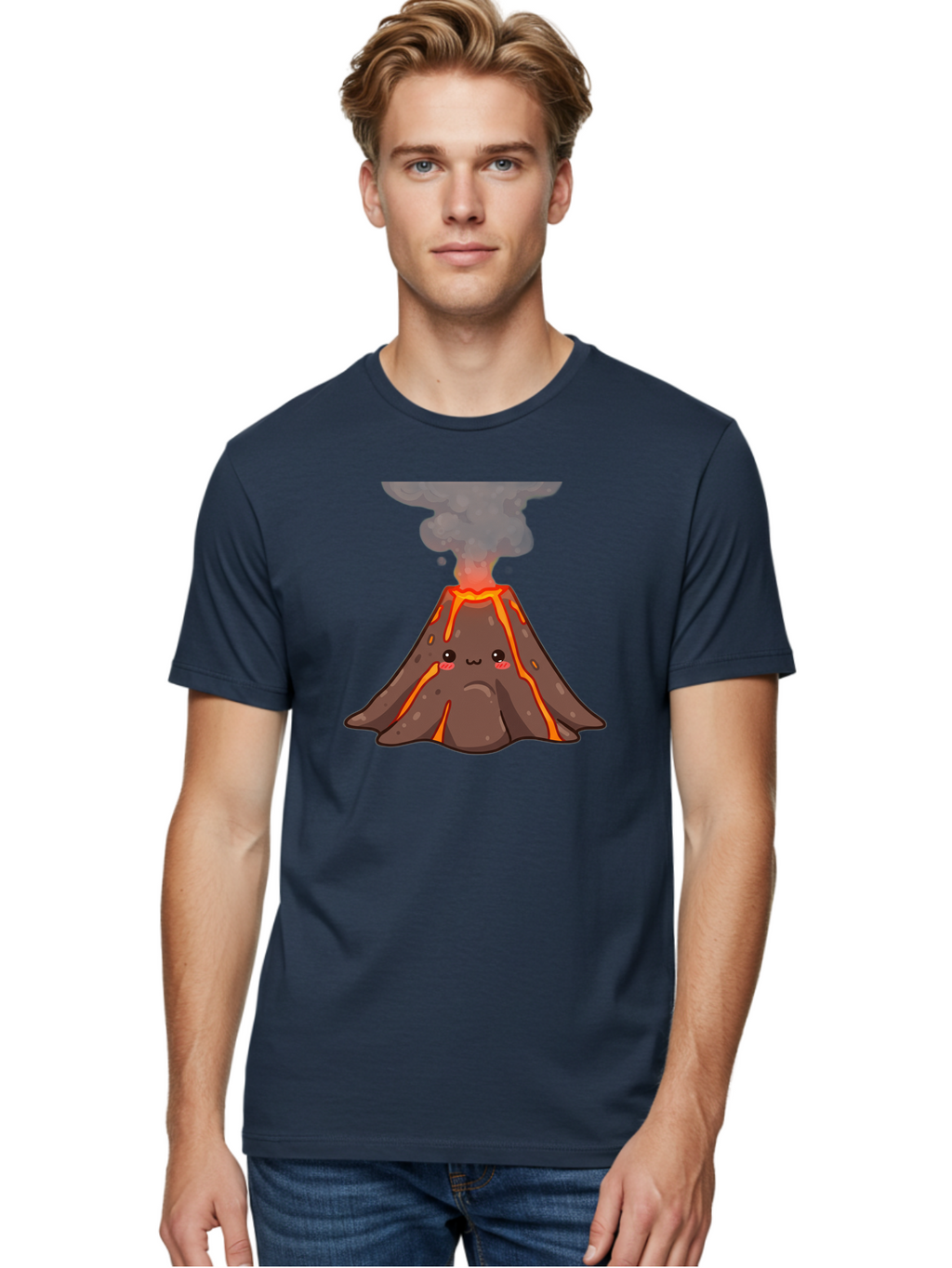 Volcano-Character-1 Men'S Graphic Tee, 100% Cotton, Comfortable Casual Summer Wear, Machine Washable, Vintage Camera, Old Camera, Antique Camera, Black Camera, Classic Photography, Photography Equipment, Nostalgic Device, Film Camera, Bai507