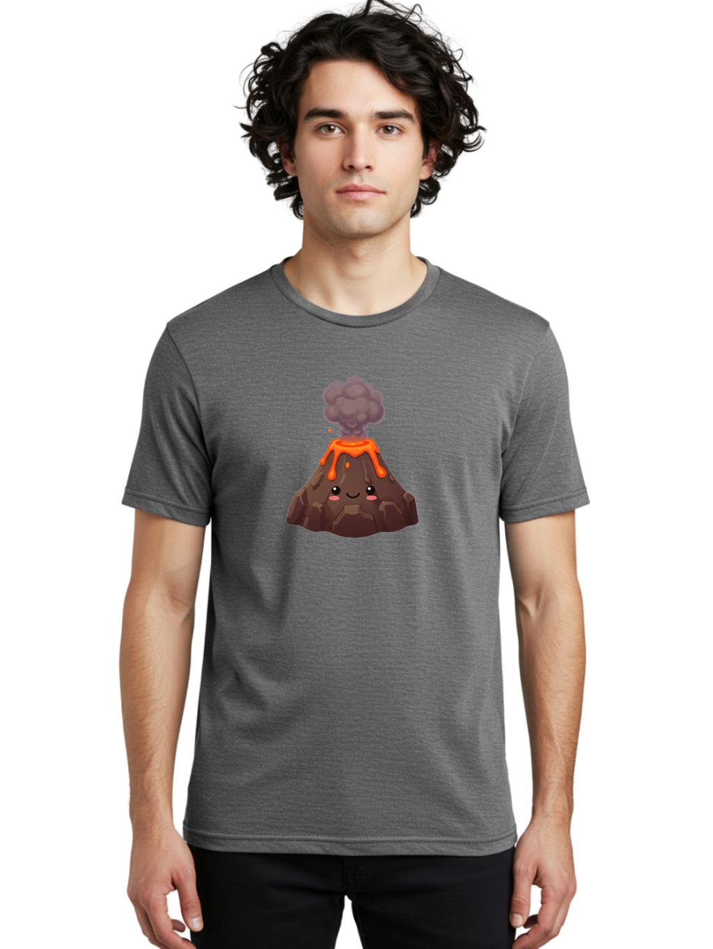Volcano-Character-3 Men'S Graphic Tee, 100% Cotton, Comfortable Casual Summer Wear, Machine Washable, Vintage Camera, Old Camera, Antique Camera, Black Camera, Classic Photography, Photography Equipment, Nostalgic Device, Film Camera, Bai509