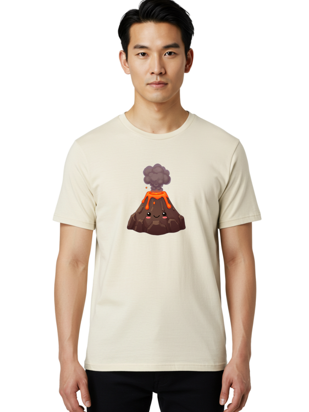 Volcano-Character-3 Men'S Graphic Tee, 100% Cotton, Comfortable Casual Summer Wear, Machine Washable, Vintage Camera, Old Camera, Antique Camera, Black Camera, Classic Photography, Photography Equipment, Nostalgic Device, Film Camera, Bai509