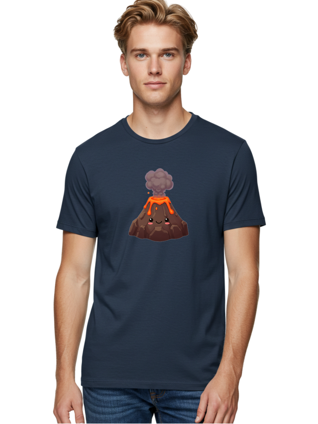 Volcano-Character-3 Men'S Graphic Tee, 100% Cotton, Comfortable Casual Summer Wear, Machine Washable, Vintage Camera, Old Camera, Antique Camera, Black Camera, Classic Photography, Photography Equipment, Nostalgic Device, Film Camera, Bai509