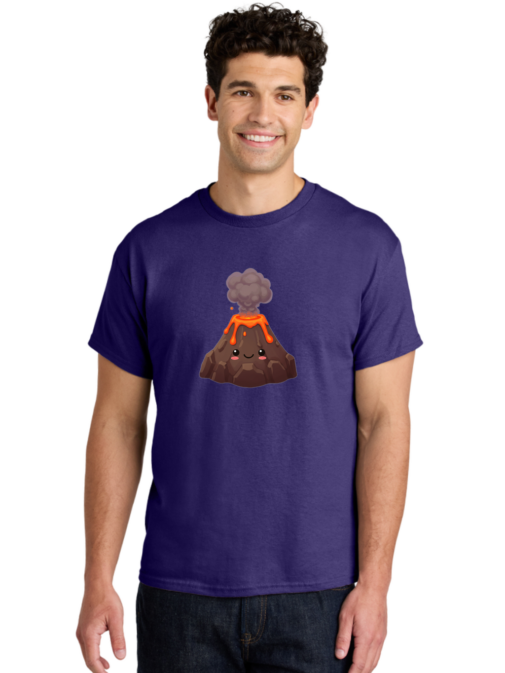 Volcano-Character-3 Men'S Graphic Tee, 100% Cotton, Comfortable Casual Summer Wear, Machine Washable, Vintage Camera, Old Camera, Antique Camera, Black Camera, Classic Photography, Photography Equipment, Nostalgic Device, Film Camera, Bai509
