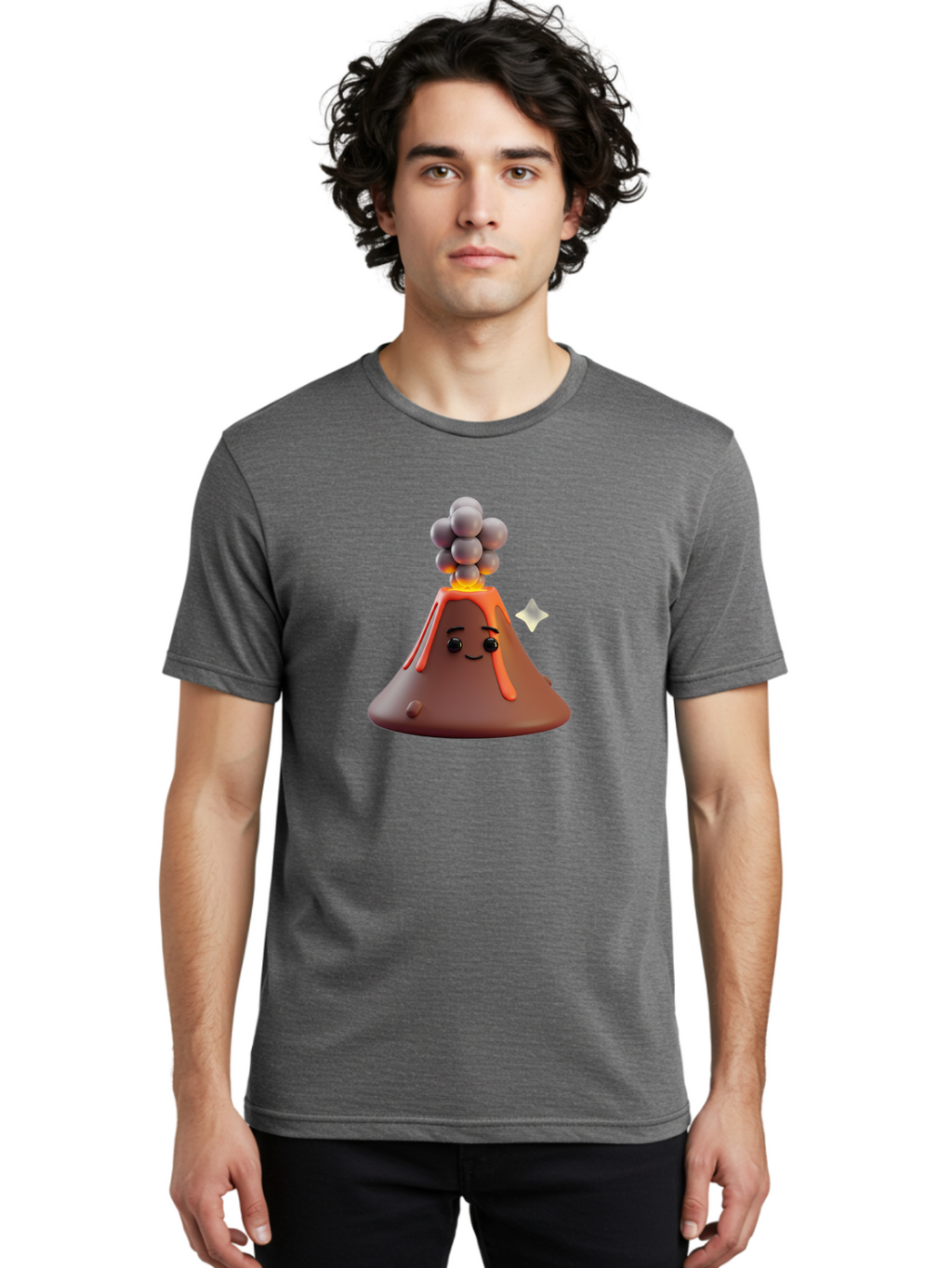 Volcano-Character-5 Men'S Graphic Tee, 100% Cotton, Comfortable Casual Summer Wear, Machine Washable, Vintage Camera, Old Camera, Antique Camera, Black Camera, Classic Photography, Photography Equipment, Nostalgic Device, Film Camera, Bai511