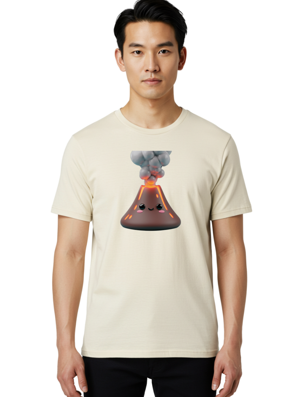 Volcano-Character-6 Men'S Graphic Tee, 100% Cotton, Comfortable Casual Summer Wear, Machine Washable, Vintage Camera, Old Camera, Antique Camera, Black Camera, Classic Photography, Photography Equipment, Nostalgic Device, Film Camera, Bai512