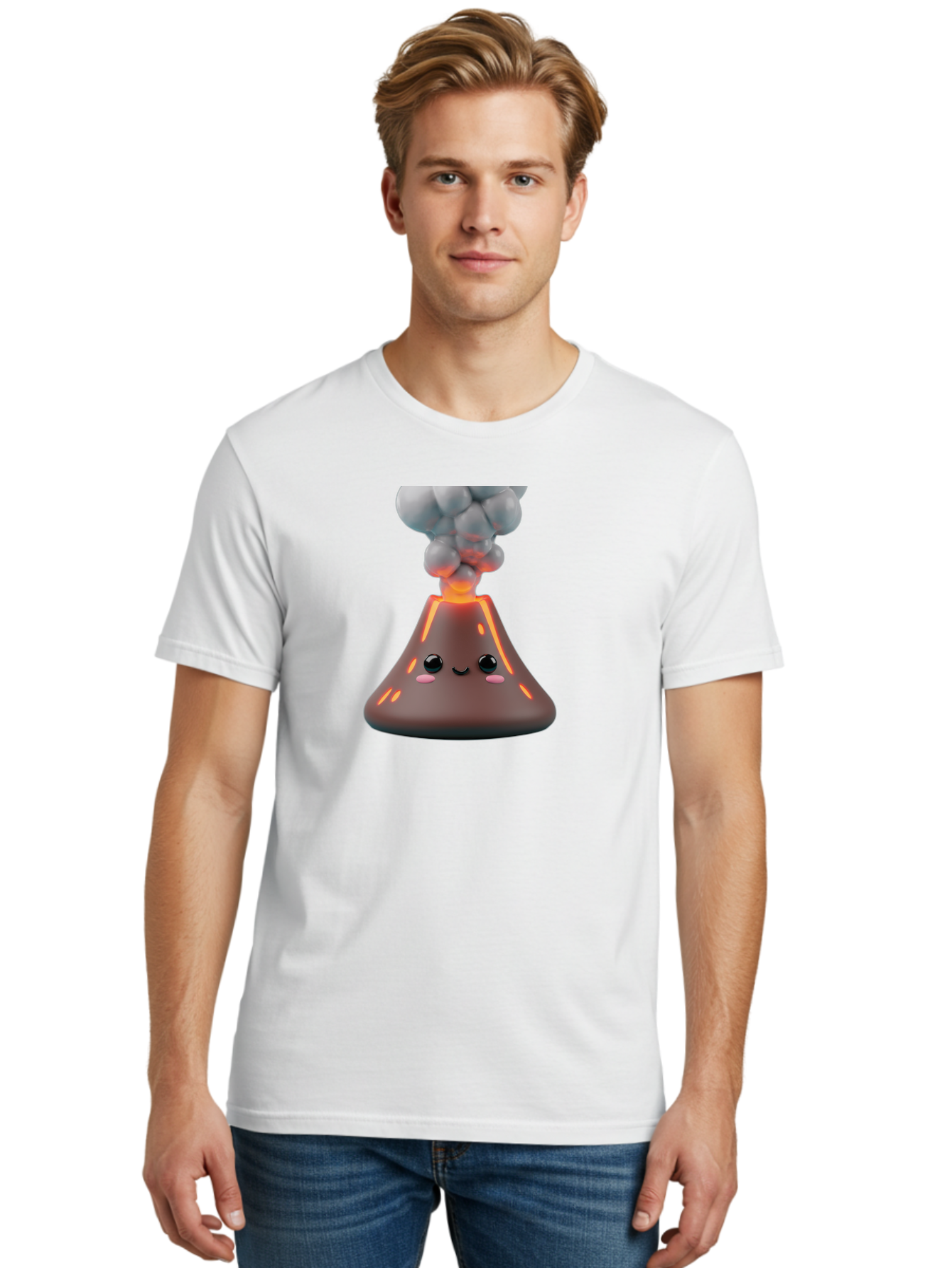 Volcano-Character-6 Men'S Graphic Tee, 100% Cotton, Comfortable Casual Summer Wear, Machine Washable, Vintage Camera, Old Camera, Antique Camera, Black Camera, Classic Photography, Photography Equipment, Nostalgic Device, Film Camera, Bai512