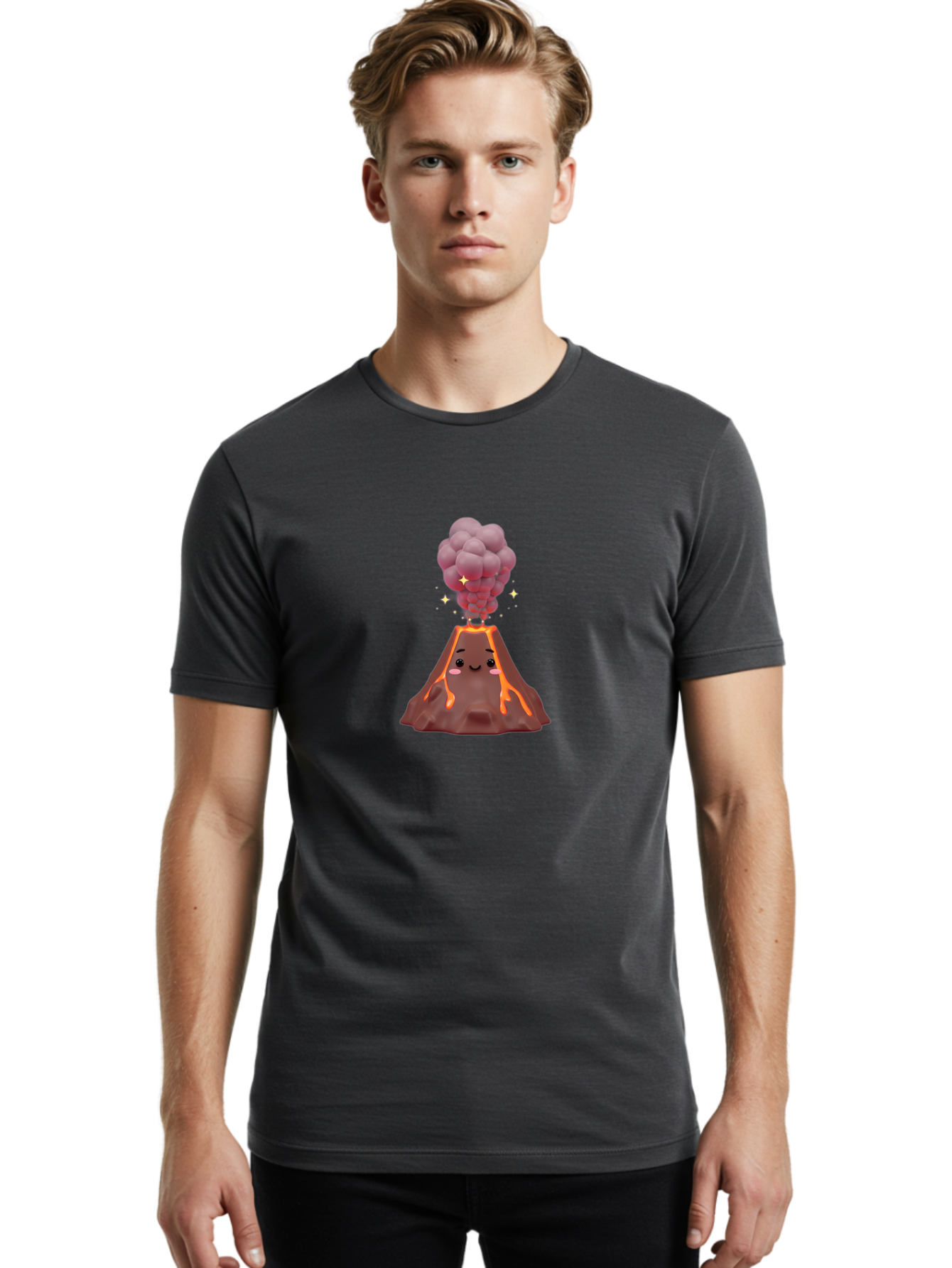 Volcano-Character-7 Men'S Graphic Tee, 100% Cotton, Comfortable Casual Summer Wear, Machine Washable, Vintage Camera, Old Camera, Antique Camera, Black Camera, Classic Photography, Photography Equipment, Nostalgic Device, Film Camera, Bai513