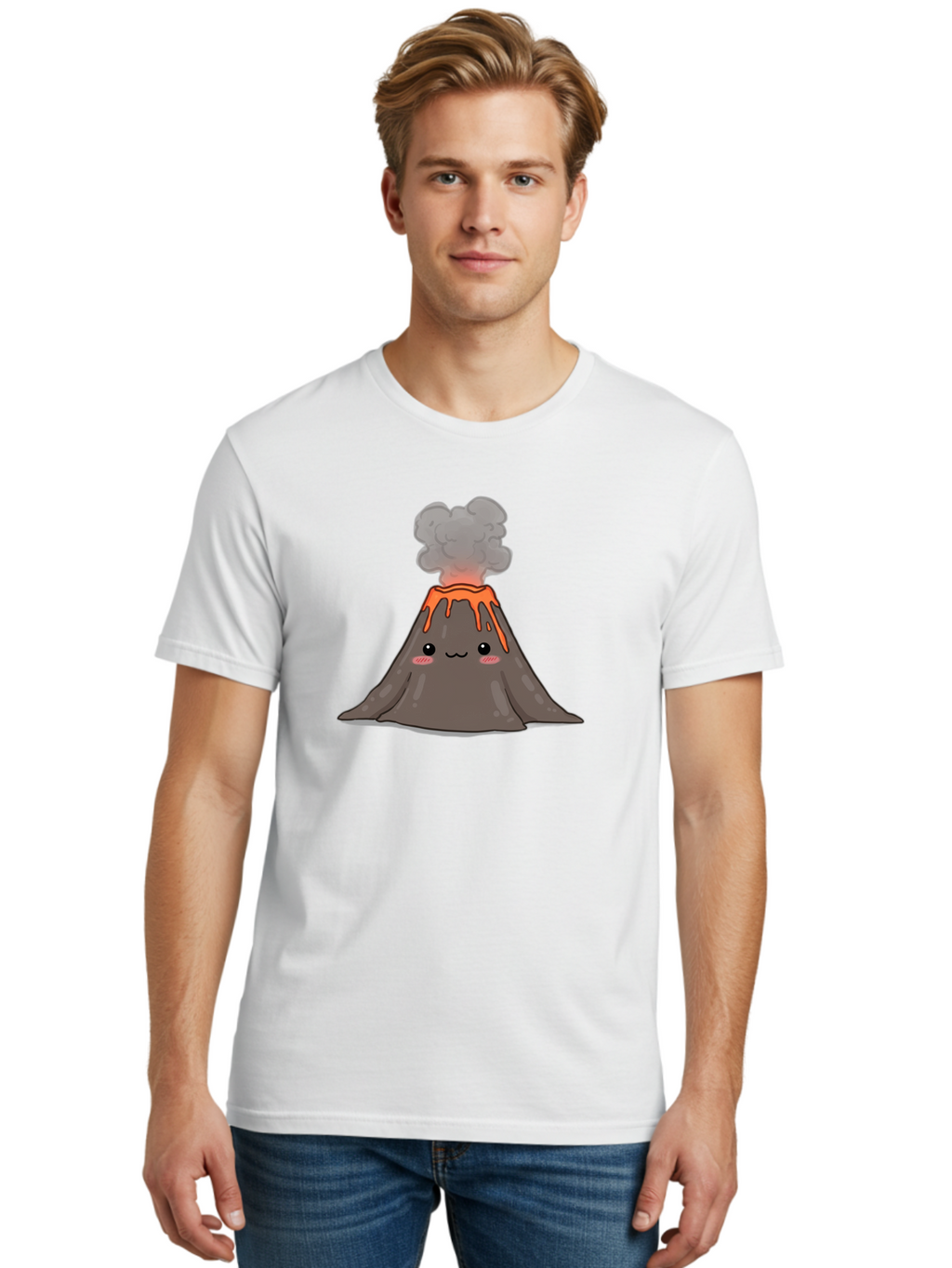 Volcano-Character-9 Men'S Graphic Tee, 100% Cotton, Comfortable Casual Summer Wear, Machine Washable, Vintage Camera, Old Camera, Antique Camera, Black Camera, Classic Photography, Photography Equipment, Nostalgic Device, Film Camera, Bai515