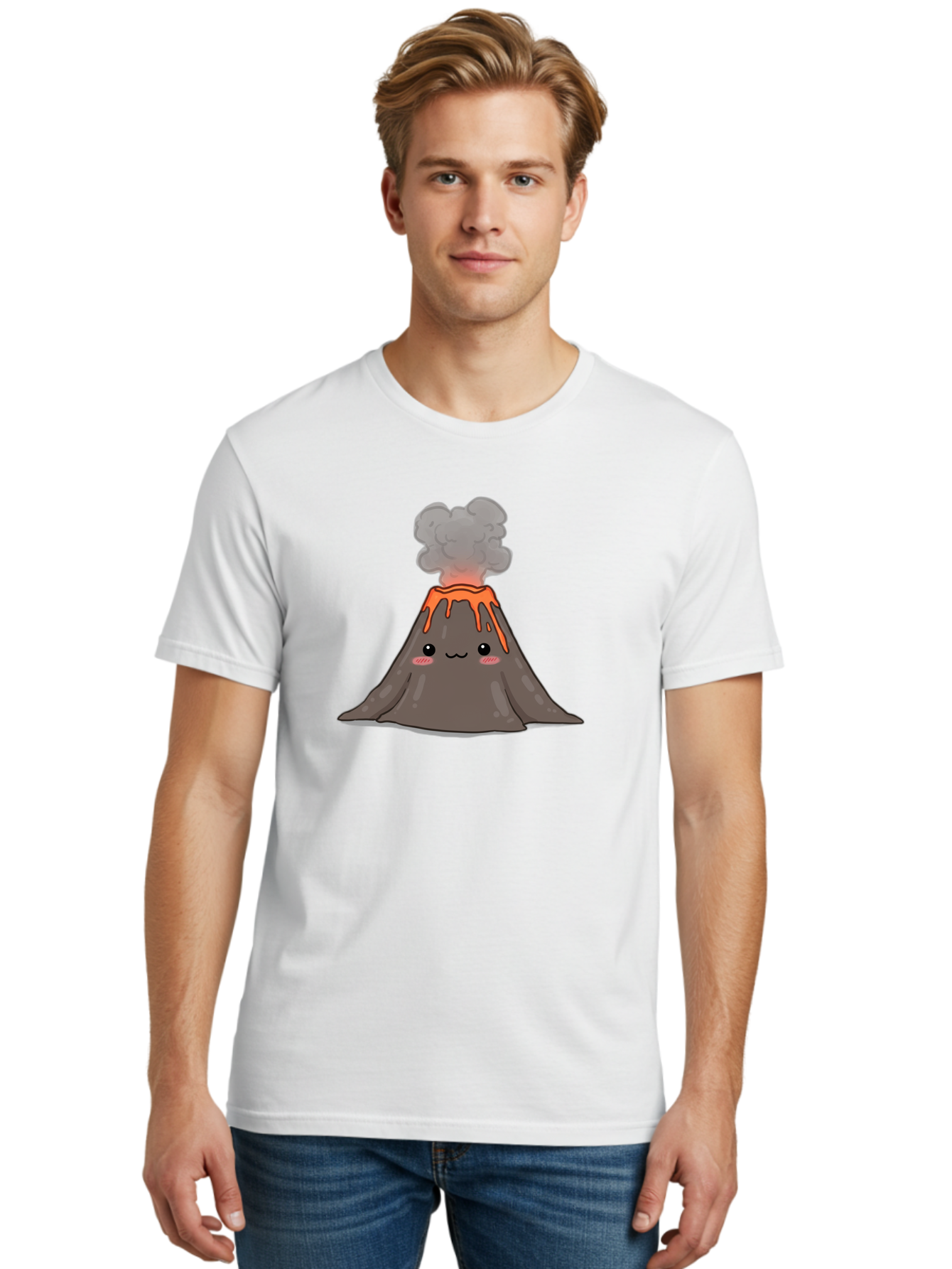 Volcano-Character-9 Men'S Graphic Tee, 100% Cotton, Comfortable Casual Summer Wear, Machine Washable, Vintage Camera, Old Camera, Antique Camera, Black Camera, Classic Photography, Photography Equipment, Nostalgic Device, Film Camera, Bai515