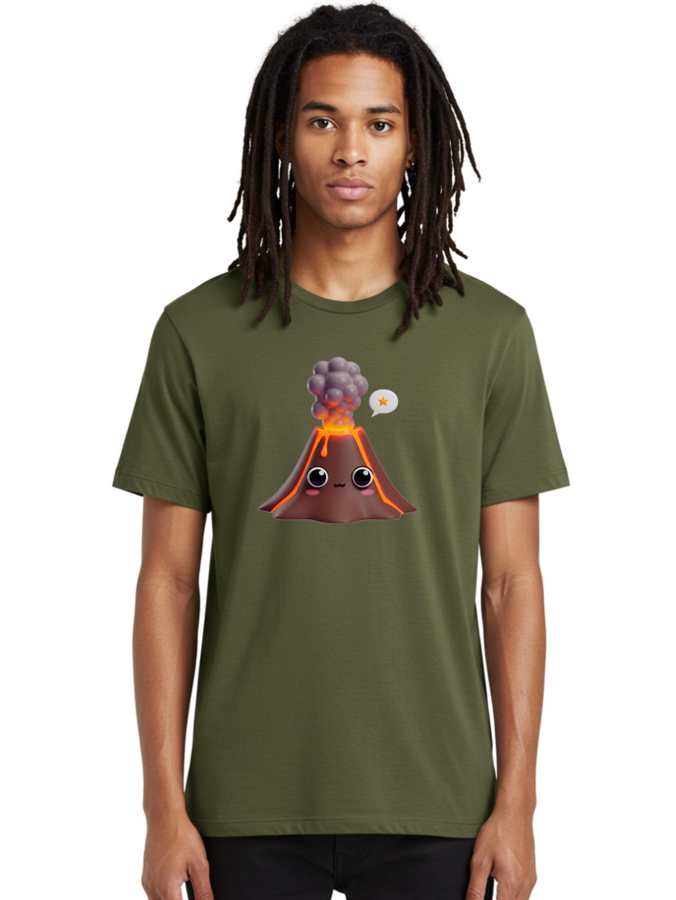 Volcano-Emoji Men'S Graphic Tee, 100% Cotton, Comfortable Casual Summer Wear, Machine Washable, Vintage Camera, Old Camera, Antique Camera, Black Camera, Classic Photography, Photography Equipment, Nostalgic Device, Film Camera, Camera Art Bai517