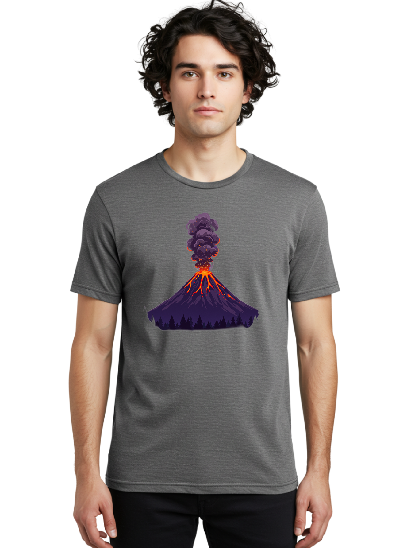 Volcano-Erupting-10 Men'S Graphic Tee, 100% Cotton, Comfortable Casual Summer Wear, Machine Washable, Vintage Camera, Old Camera, Antique Camera, Black Camera, Classic Photography, Photography Equipment, Nostalgic Device, Film Camera, Bai519