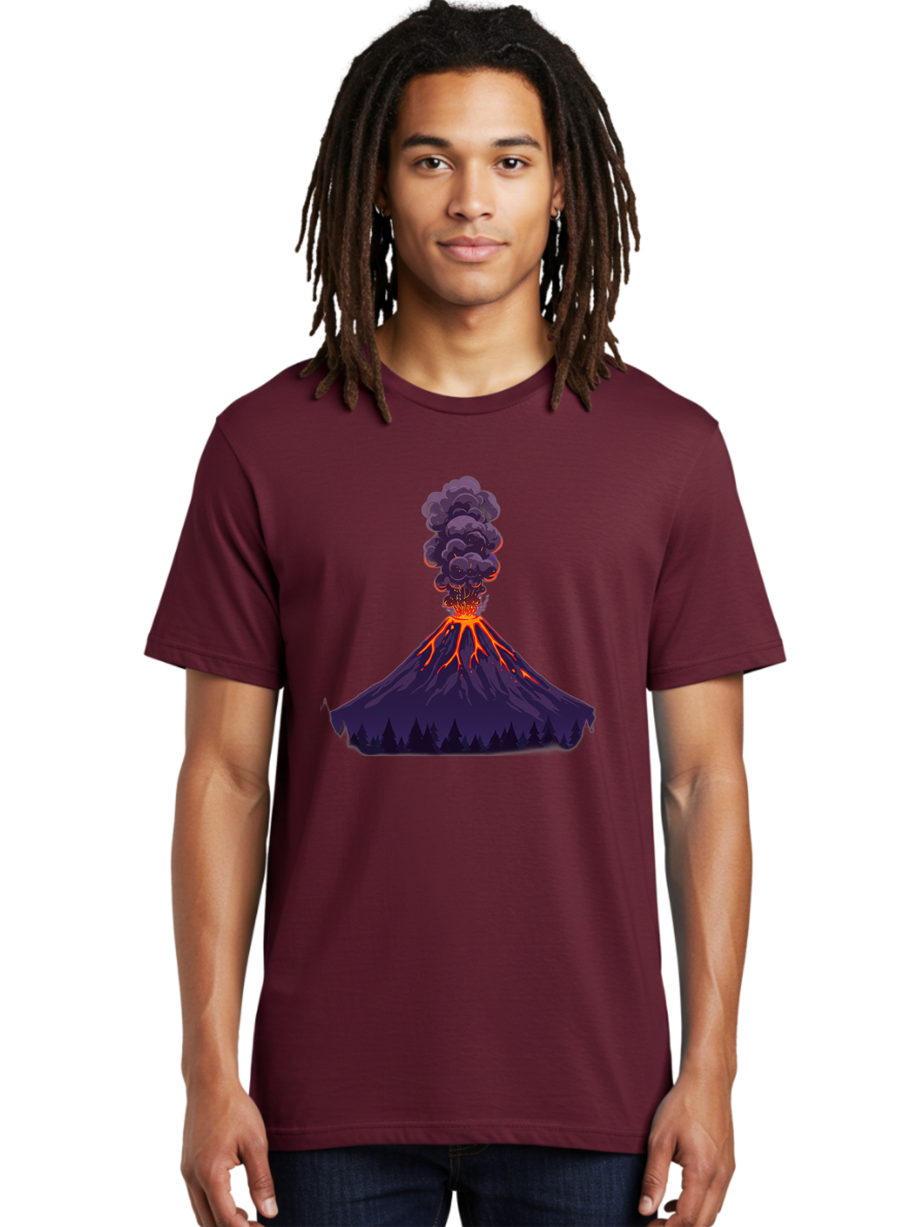 Volcano-Erupting-10 Men'S Graphic Tee, 100% Cotton, Comfortable Casual Summer Wear, Machine Washable, Vintage Camera, Old Camera, Antique Camera, Black Camera, Classic Photography, Photography Equipment, Nostalgic Device, Film Camera, Bai519