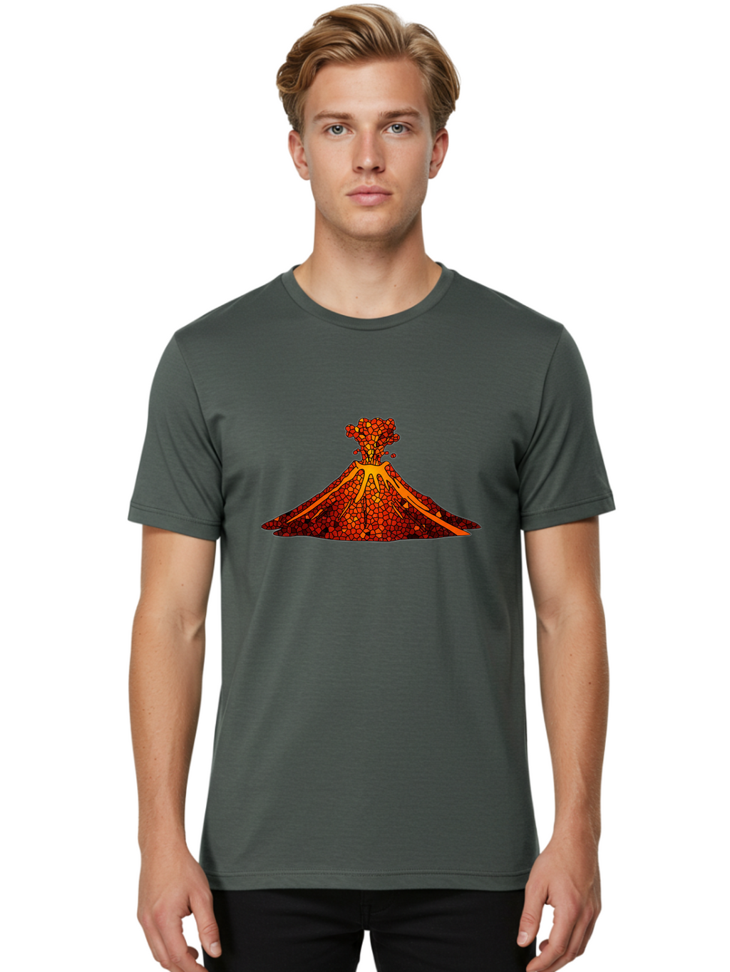 Volcano-Erupting-11 Men'S Graphic Tee, 100% Cotton, Comfortable Casual Summer Wear, Machine Washable, Vintage Camera, Old Camera, Antique Camera, Black Camera, Classic Photography, Photography Equipment, Nostalgic Device, Film Camera, Bai520