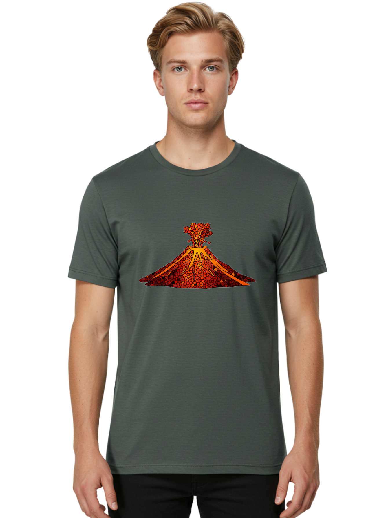 Volcano-Erupting-11 Men'S Graphic Tee, 100% Cotton, Comfortable Casual Summer Wear, Machine Washable, Vintage Camera, Old Camera, Antique Camera, Black Camera, Classic Photography, Photography Equipment, Nostalgic Device, Film Camera, Bai520