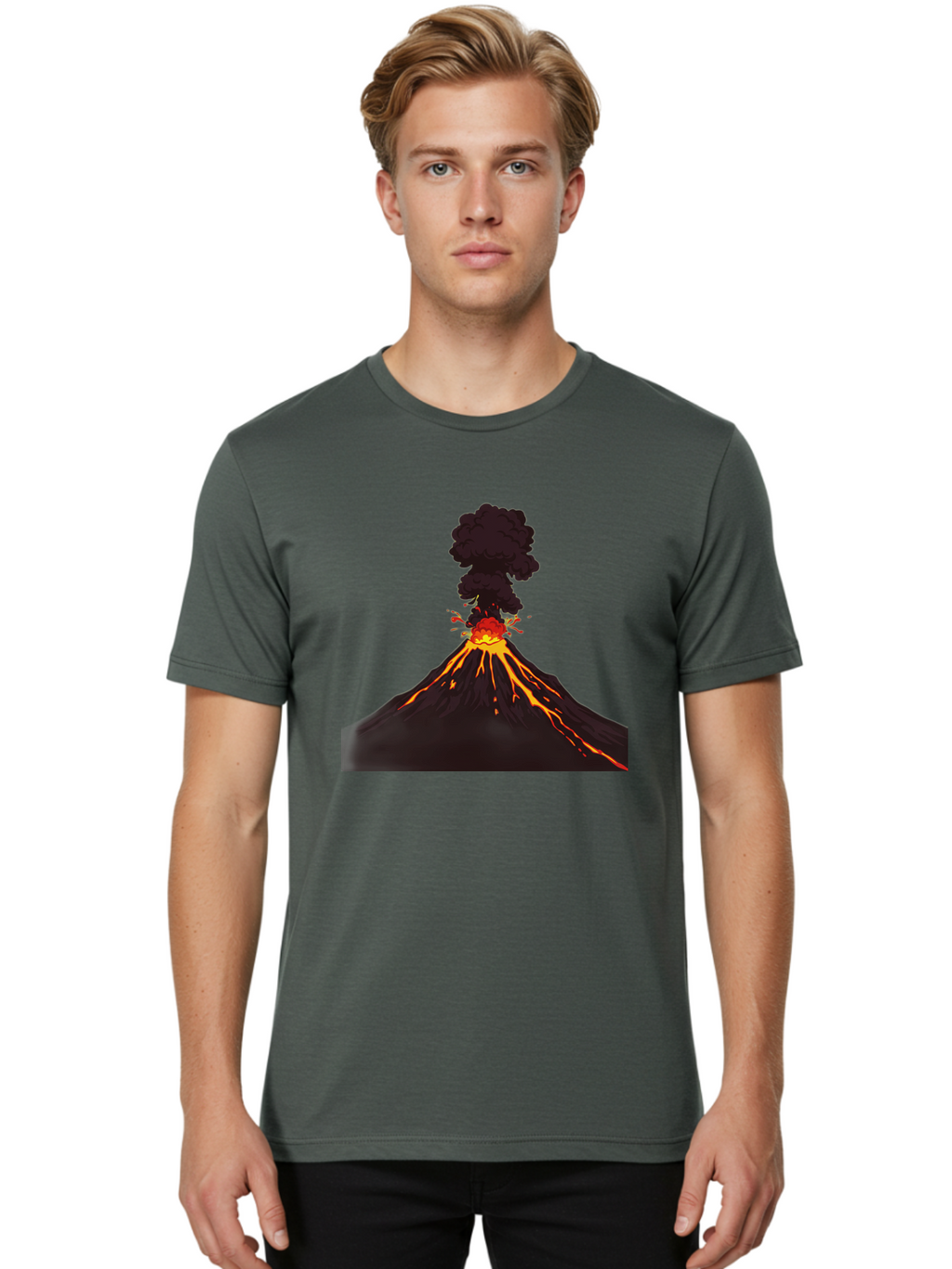 Volcano-Erupting-13 Men'S Graphic Tee, 100% Cotton, Comfortable Casual Summer Wear, Machine Washable, Vintage Camera, Old Camera, Antique Camera, Black Camera, Classic Photography, Photography Equipment, Nostalgic Device, Film Camera, Bai522