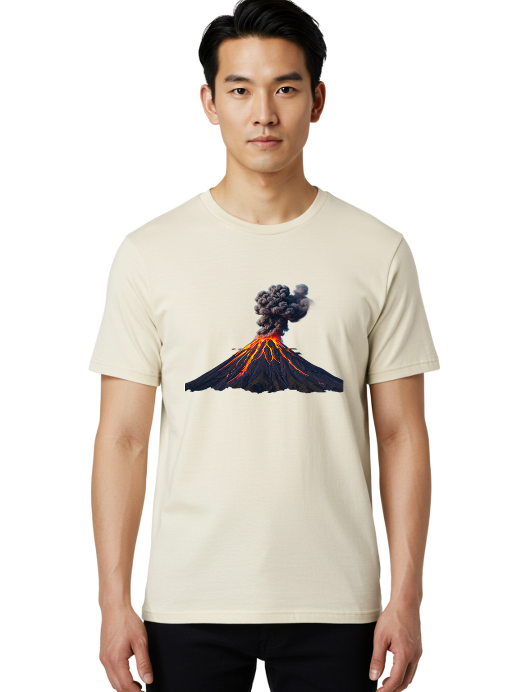 Volcano-Erupting-15 Men'S Graphic Tee, 100% Cotton, Comfortable Casual Summer Wear, Machine Washable, Vintage Camera, Old Camera, Antique Camera, Black Camera, Classic Photography, Photography Equipment, Nostalgic Device, Film Camera, Bai524