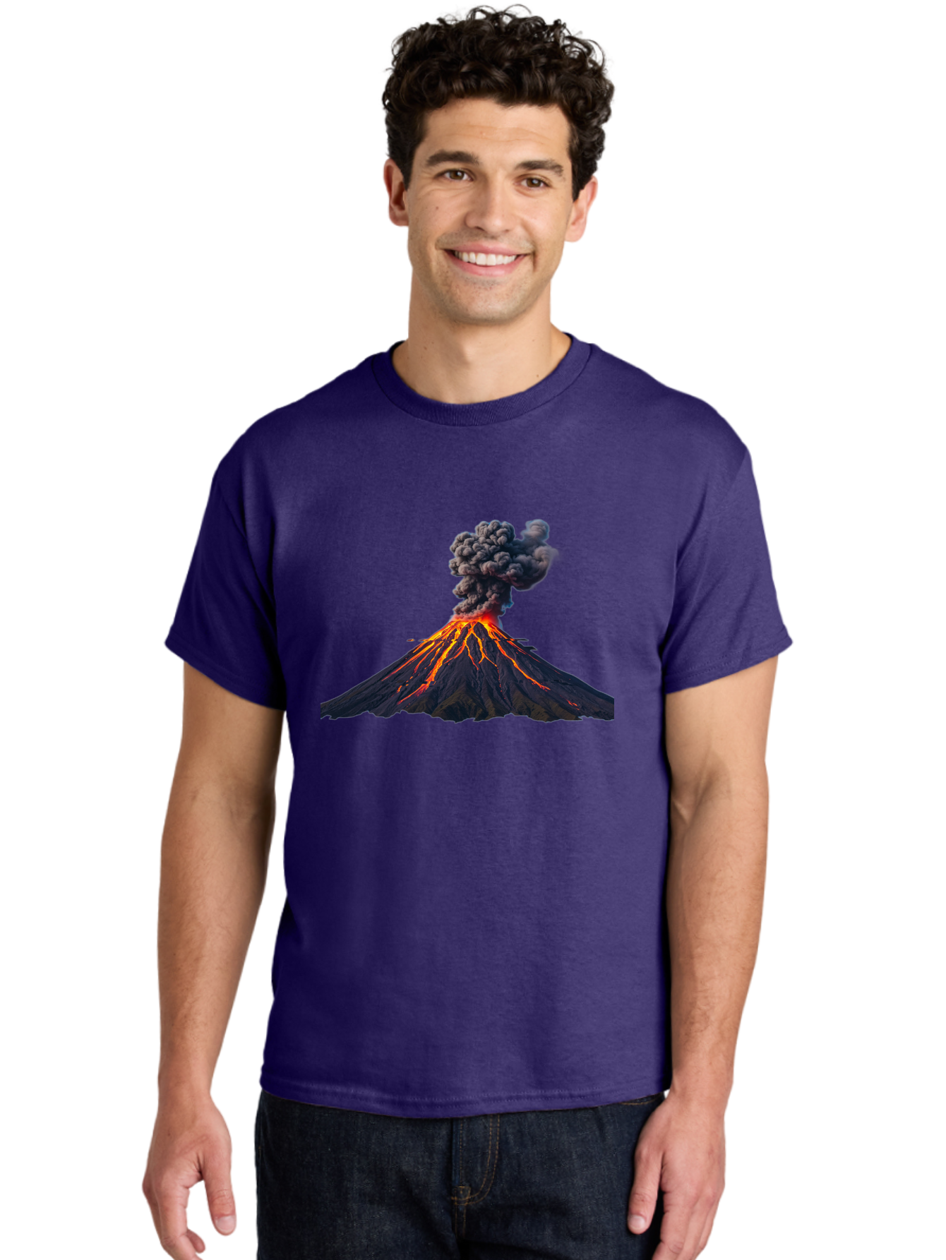 Volcano-Erupting-15 Men'S Graphic Tee, 100% Cotton, Comfortable Casual Summer Wear, Machine Washable, Vintage Camera, Old Camera, Antique Camera, Black Camera, Classic Photography, Photography Equipment, Nostalgic Device, Film Camera, Bai524
