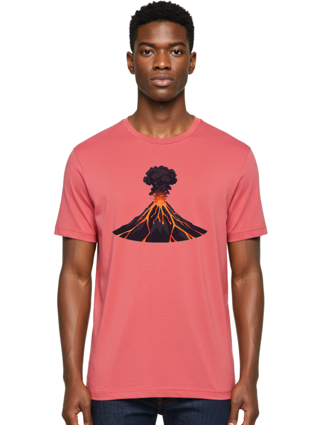 Volcano-Erupting-16 Men'S Graphic Tee, 100% Cotton, Comfortable Casual Summer Wear, Machine Washable, Vintage Camera, Old Camera, Antique Camera, Black Camera, Classic Photography, Photography Equipment, Nostalgic Device, Film Camera, Bai525