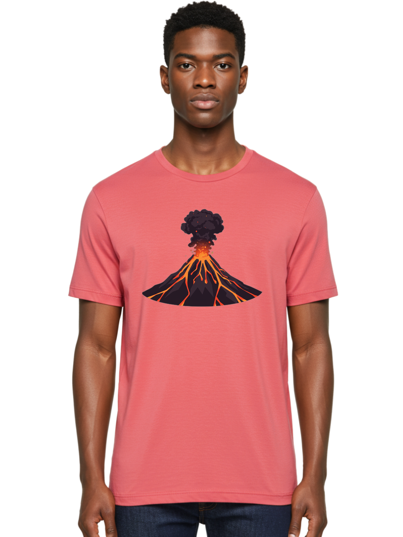 Volcano-Erupting-16 Men'S Graphic Tee, 100% Cotton, Comfortable Casual Summer Wear, Machine Washable, Vintage Camera, Old Camera, Antique Camera, Black Camera, Classic Photography, Photography Equipment, Nostalgic Device, Film Camera, Bai525