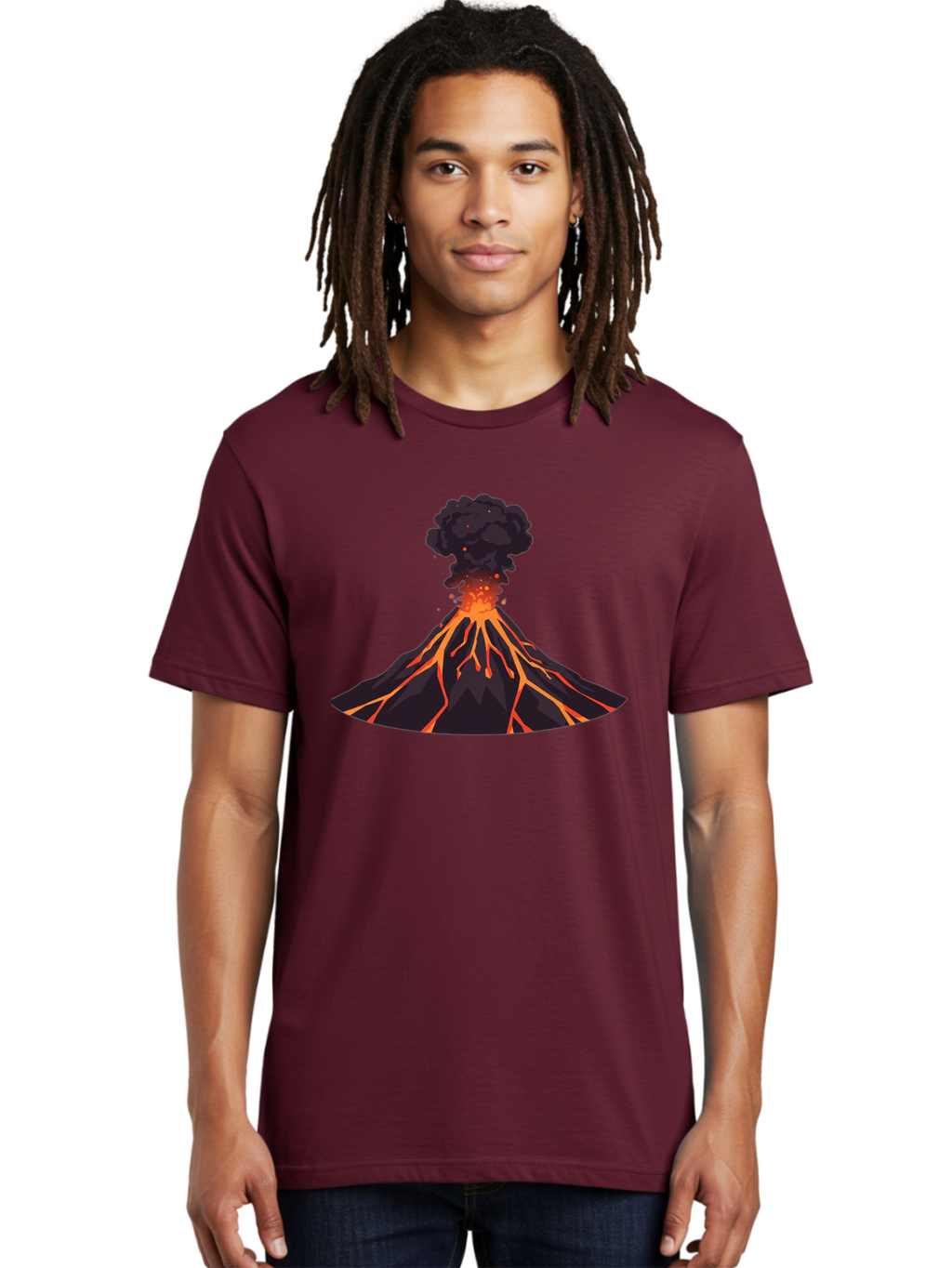 Volcano-Erupting-16 Men'S Graphic Tee, 100% Cotton, Comfortable Casual Summer Wear, Machine Washable, Vintage Camera, Old Camera, Antique Camera, Black Camera, Classic Photography, Photography Equipment, Nostalgic Device, Film Camera, Bai525