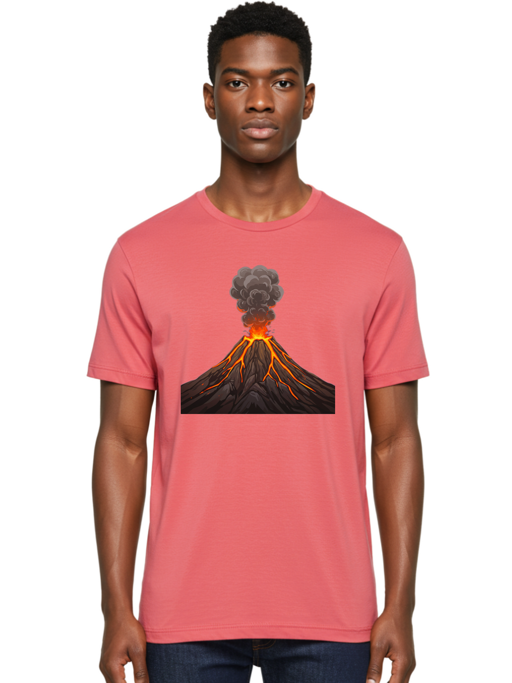 Volcano-Erupting-4 Men'S Graphic Tee, 100% Cotton, Comfortable Casual Summer Wear, Machine Washable, Vintage Camera, Old Camera, Antique Camera, Black Camera, Classic Photography, Photography Equipment, Nostalgic Device, Film Camera, Bai530
