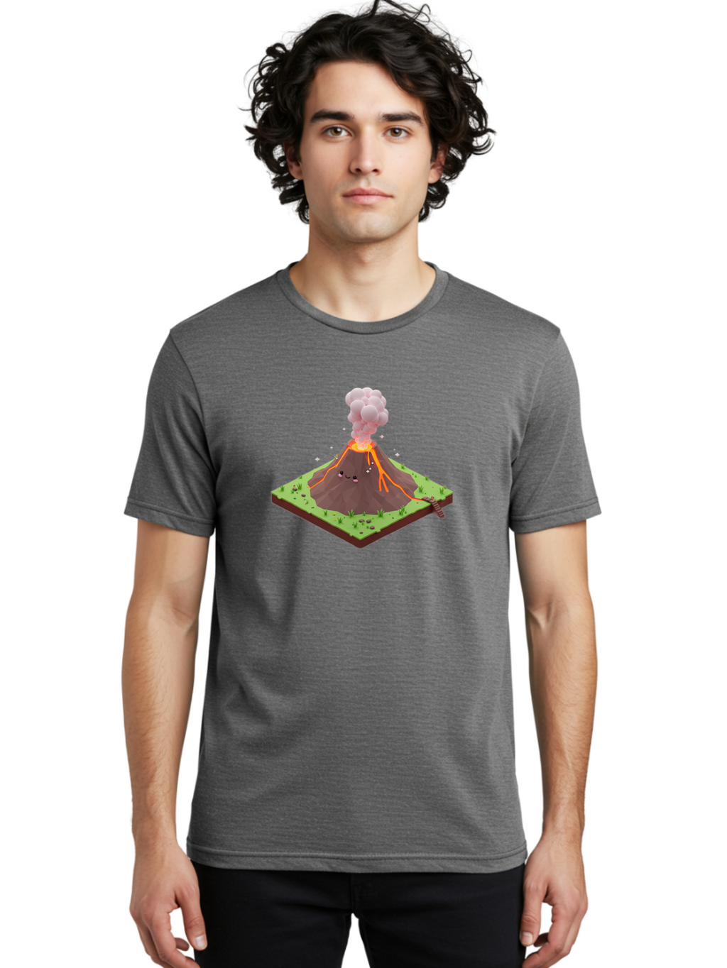 Volcano-Erupting-6 Men'S Graphic Tee, 100% Cotton, Comfortable Casual Summer Wear, Machine Washable, Vintage Camera, Old Camera, Antique Camera, Black Camera, Classic Photography, Photography Equipment, Nostalgic Device, Film Camera, Bai532