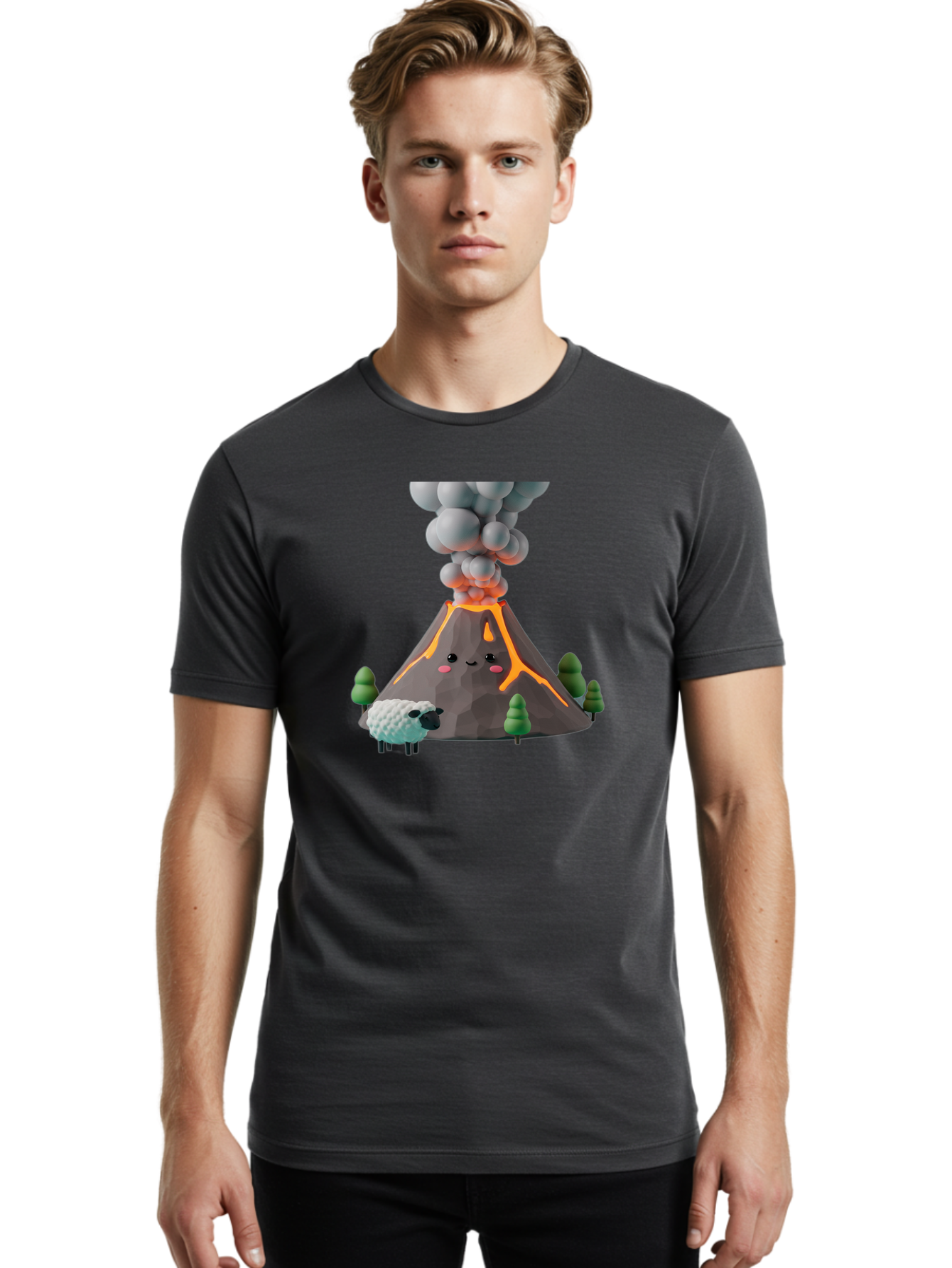 Volcano-Erupting-9 Men'S Graphic Tee, 100% Cotton, Comfortable Casual Summer Wear, Machine Washable, Vintage Camera, Old Camera, Antique Camera, Black Camera, Classic Photography, Photography Equipment, Nostalgic Device, Film Camera, Bai535
