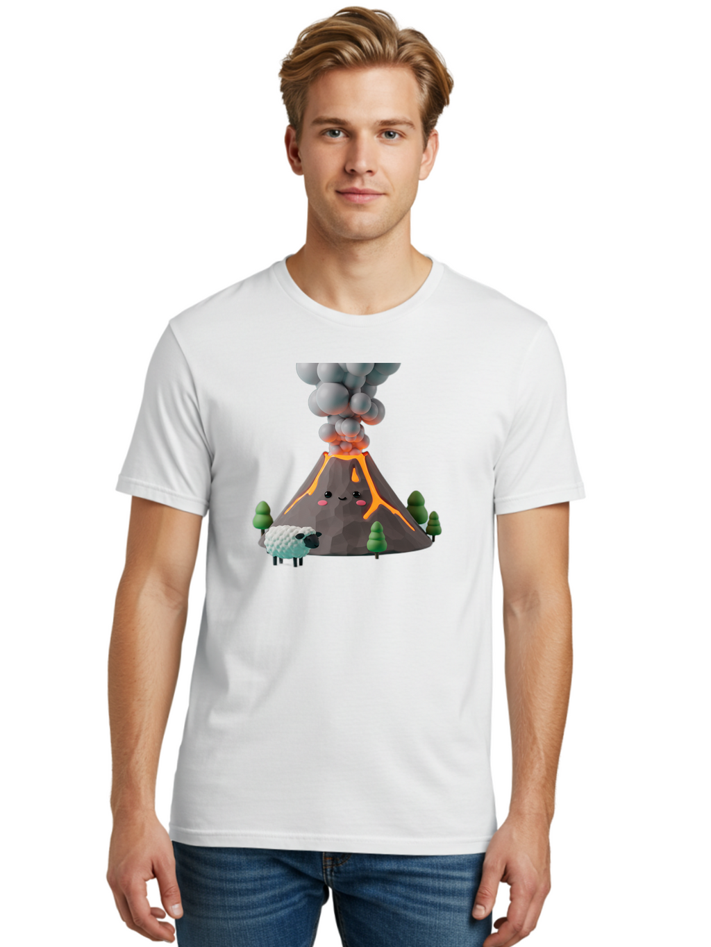 Volcano-Erupting-9 Men'S Graphic Tee, 100% Cotton, Comfortable Casual Summer Wear, Machine Washable, Vintage Camera, Old Camera, Antique Camera, Black Camera, Classic Photography, Photography Equipment, Nostalgic Device, Film Camera, Bai535
