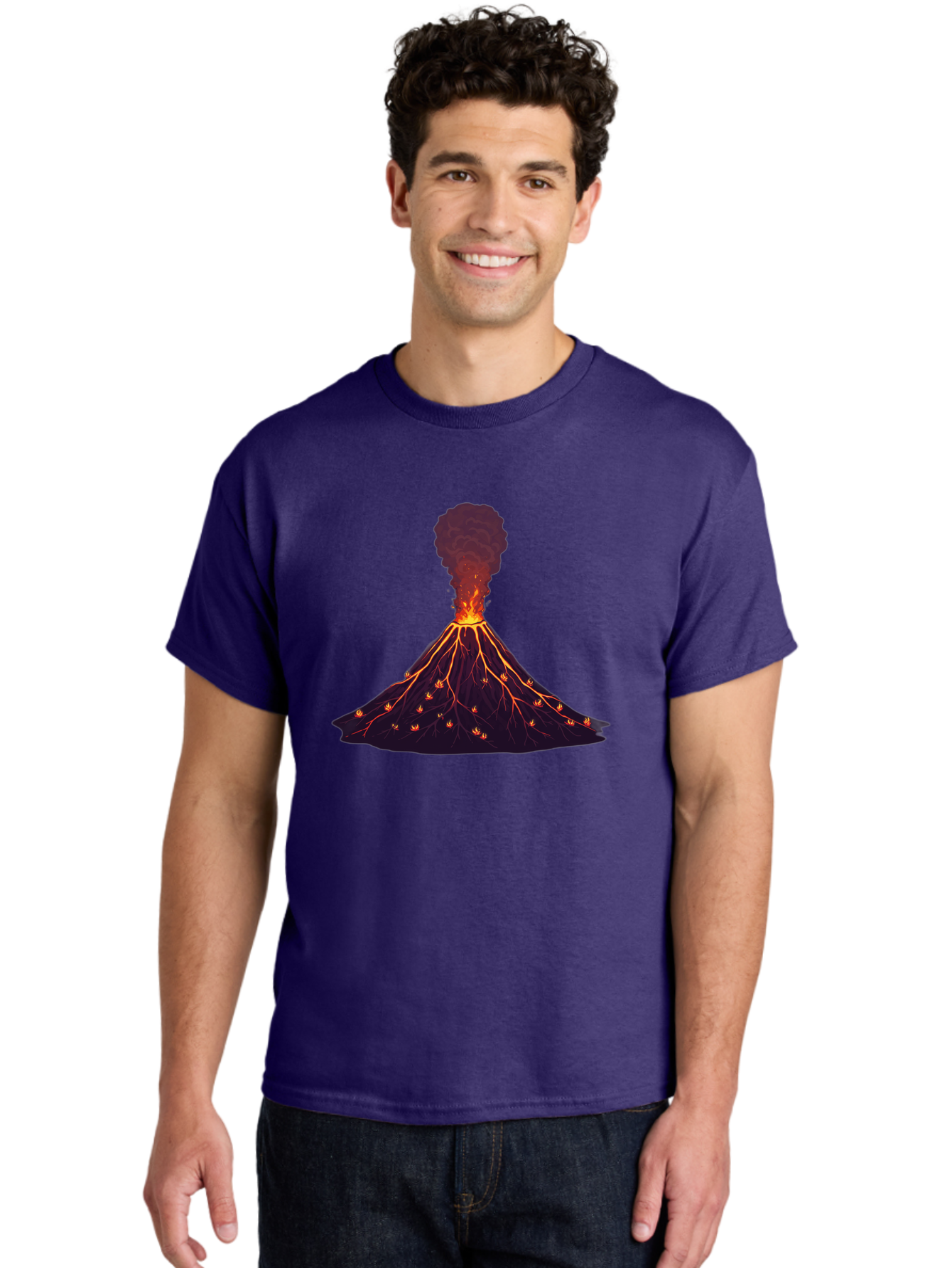 Volcano-Erupting Men'S Graphic Tee, 100% Cotton, Comfortable Casual Summer Wear, Machine Washable, Vintage Camera, Old Camera, Antique Camera, Black Camera, Classic Photography, Photography Equipment, Nostalgic Device, Film Camera, Camera Art Bai536